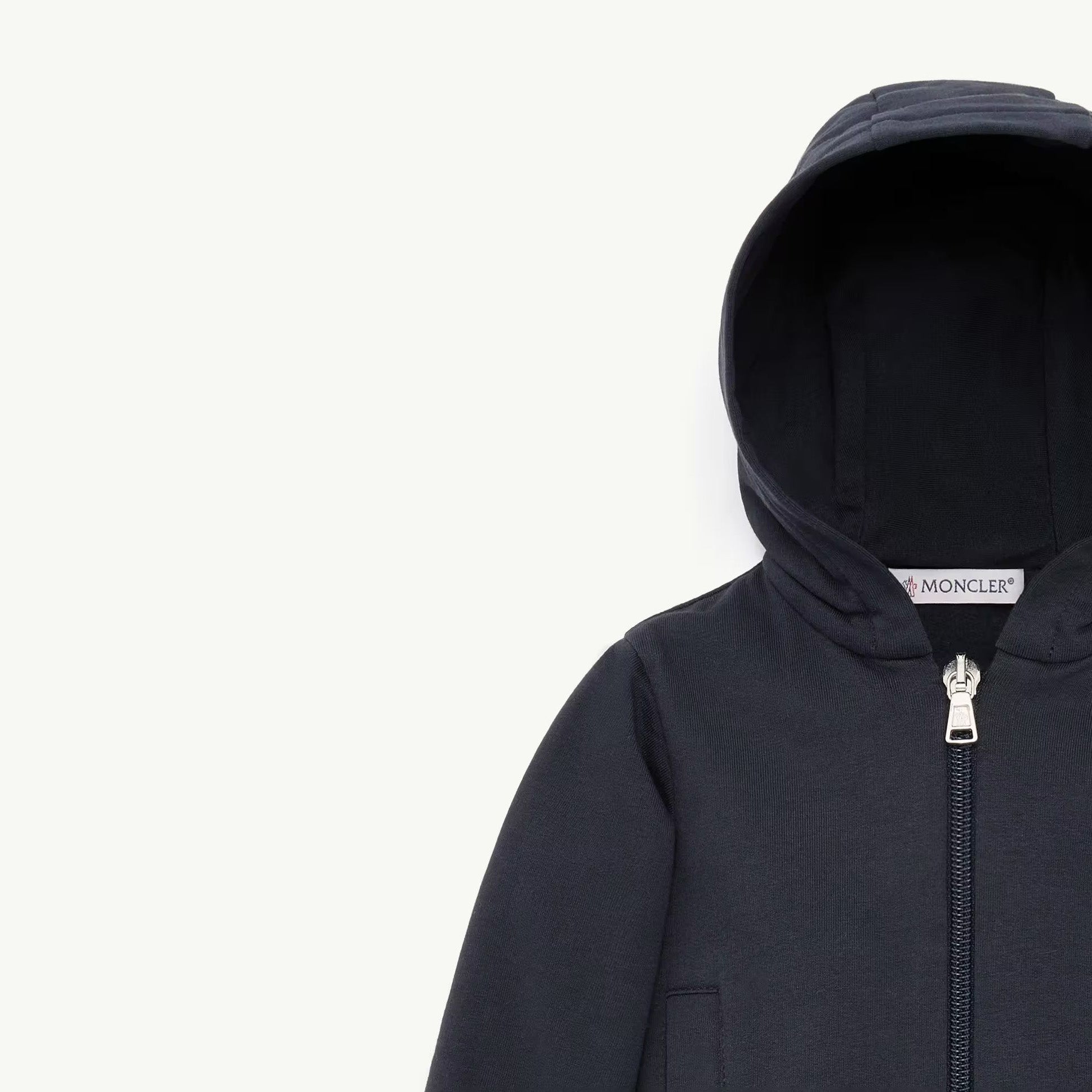 Baby Boys Navy Cotton Zip-up Top