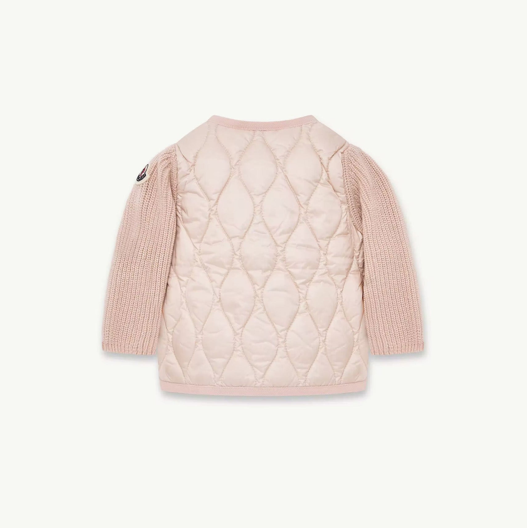 Baby Girls Pastel Pink Padded Down Cardigan