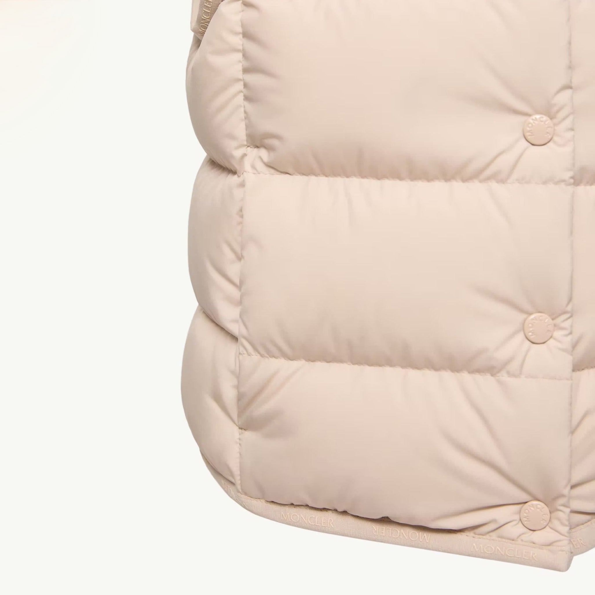 Girls Light Beige "BADIA" Padded Down Gilet