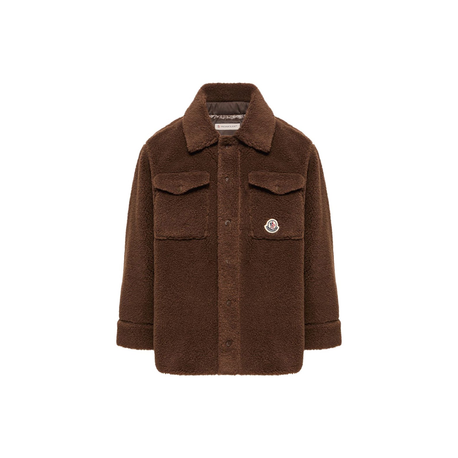 Chemise en polaire Sherpa marron pour garçons