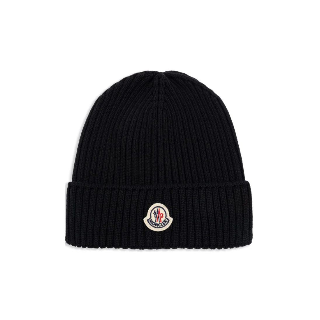Boys Black Knit Wool Hat