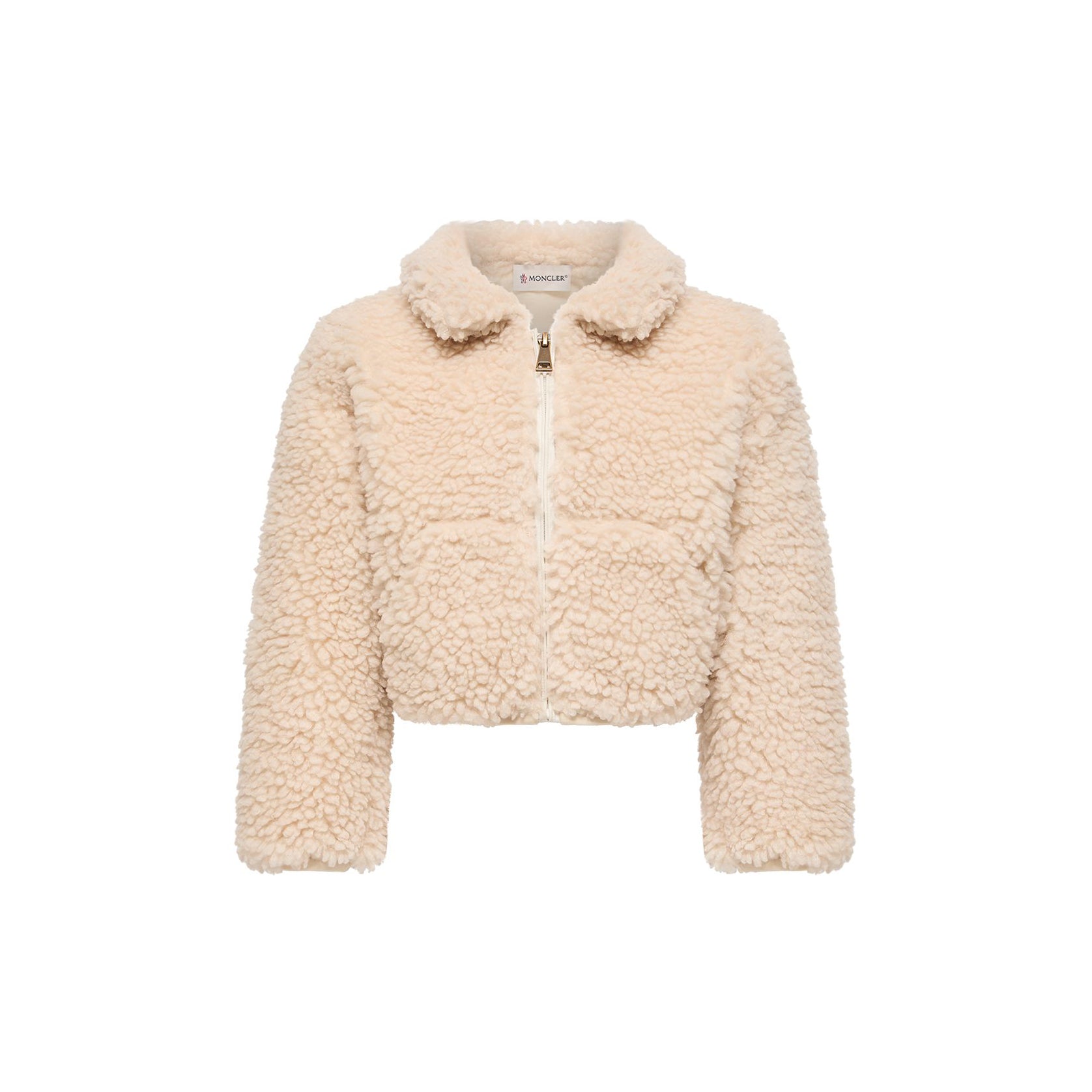 Veste polaire sherpa blanche pour filles