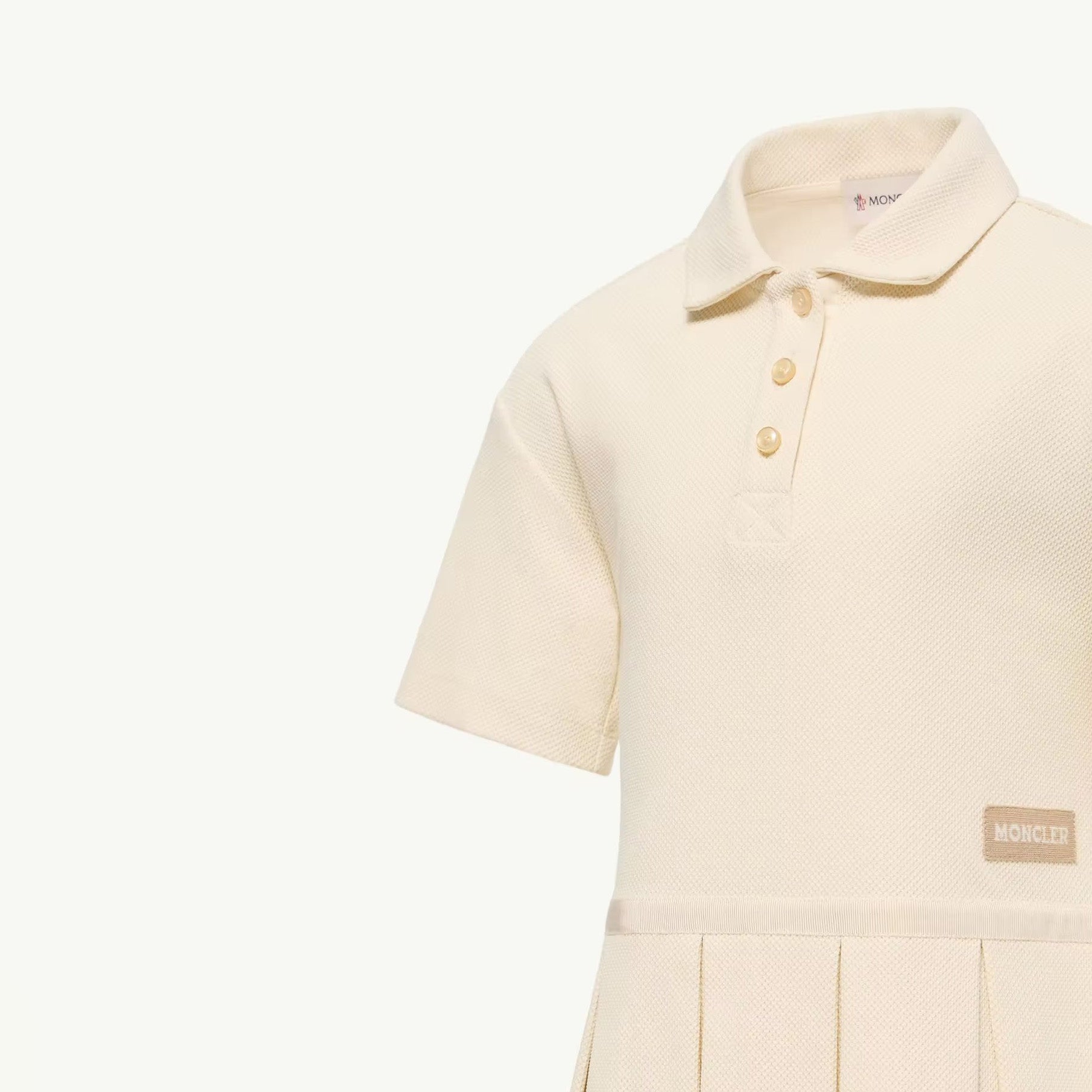 Girls Cream Cotton Dress