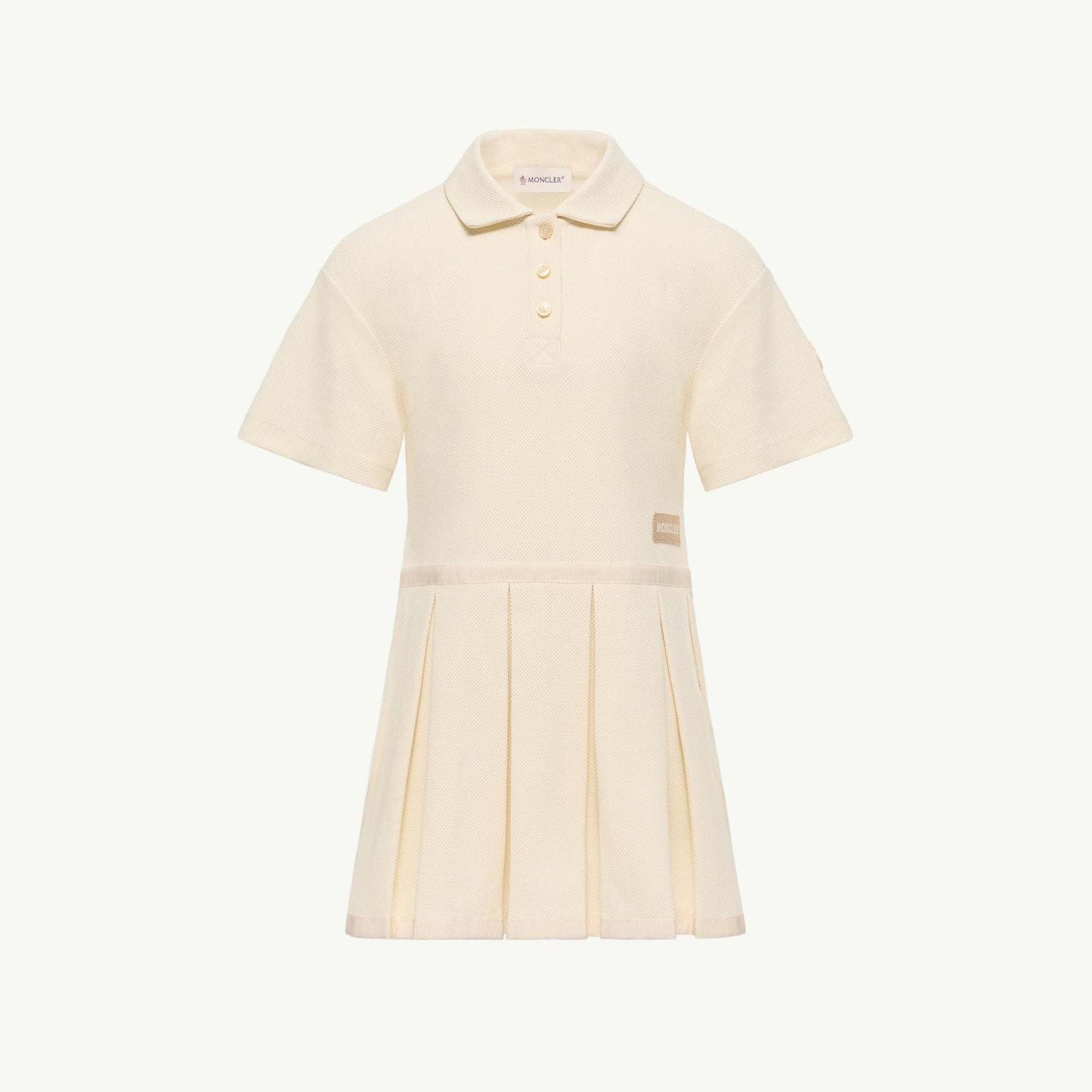 Girls Cream Cotton Dress