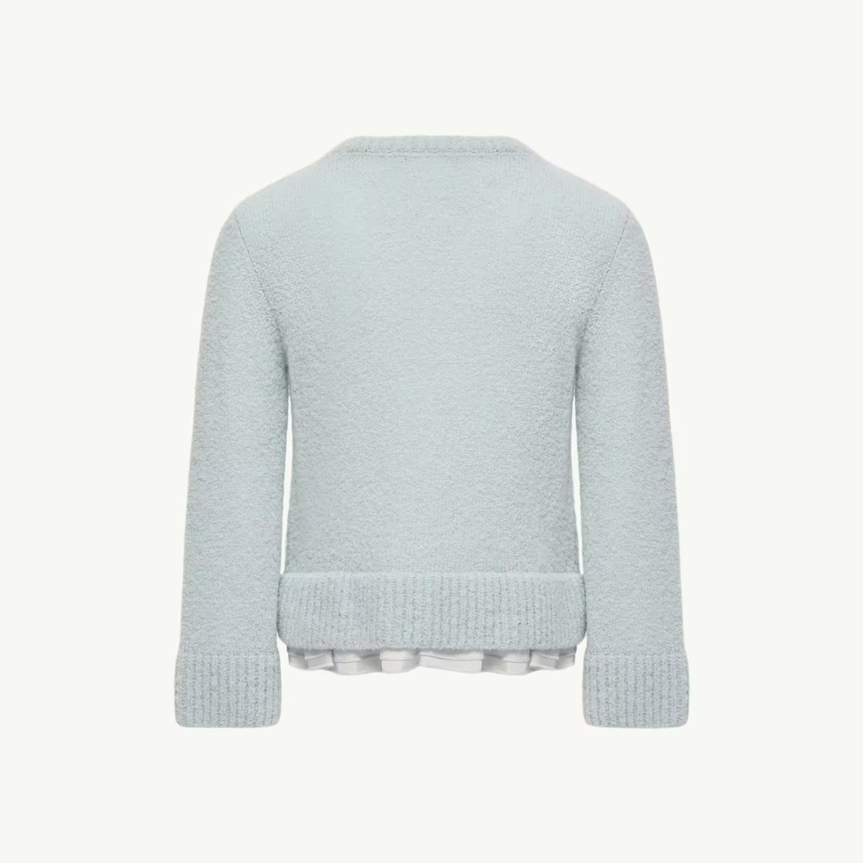 Girls Light Blue Wool Sweater