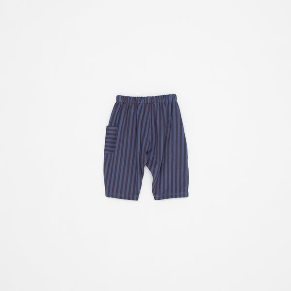 Baby Boys & Girls Blue Stripes Cotton Trousers