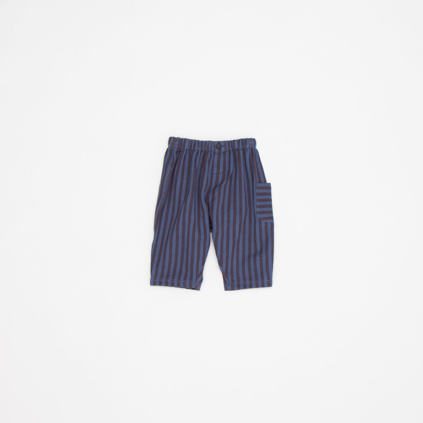 Baby Boys & Girls Blue Stripes Cotton Trousers