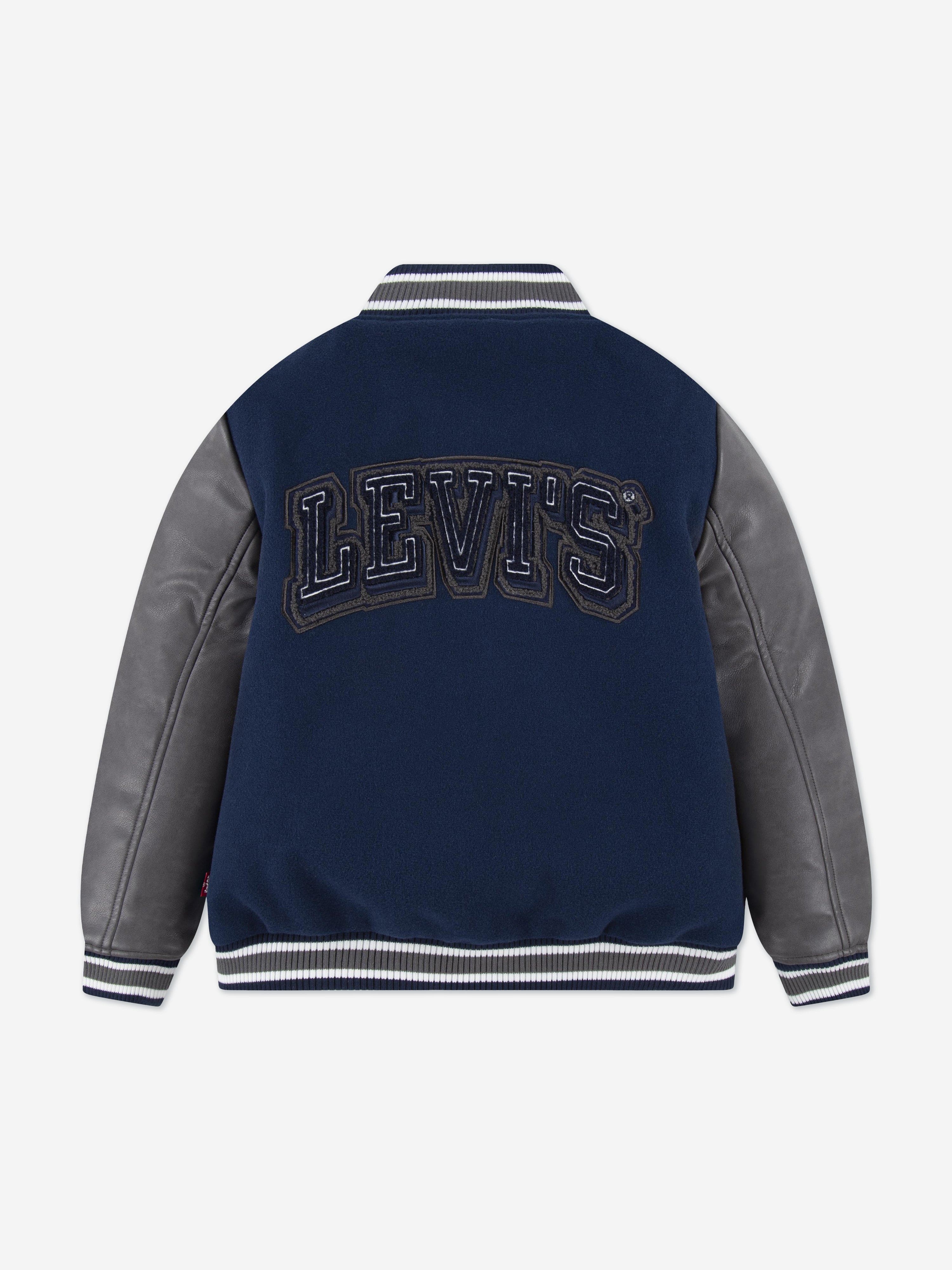 Levi&#39;s Boys Logo Bomber Jacket in Blue