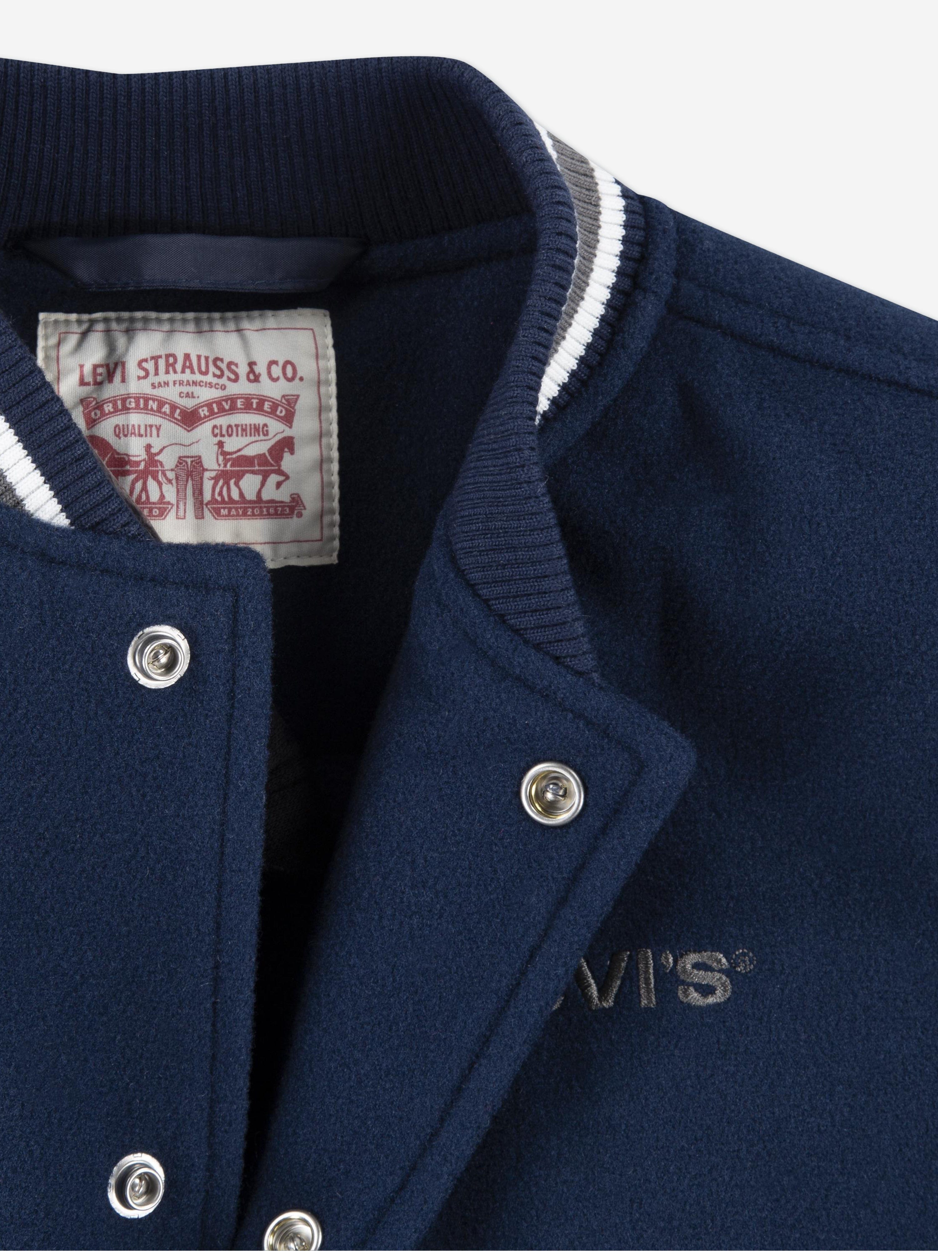 Levi&#39;s Boys Logo Bomber Jacket in Blue