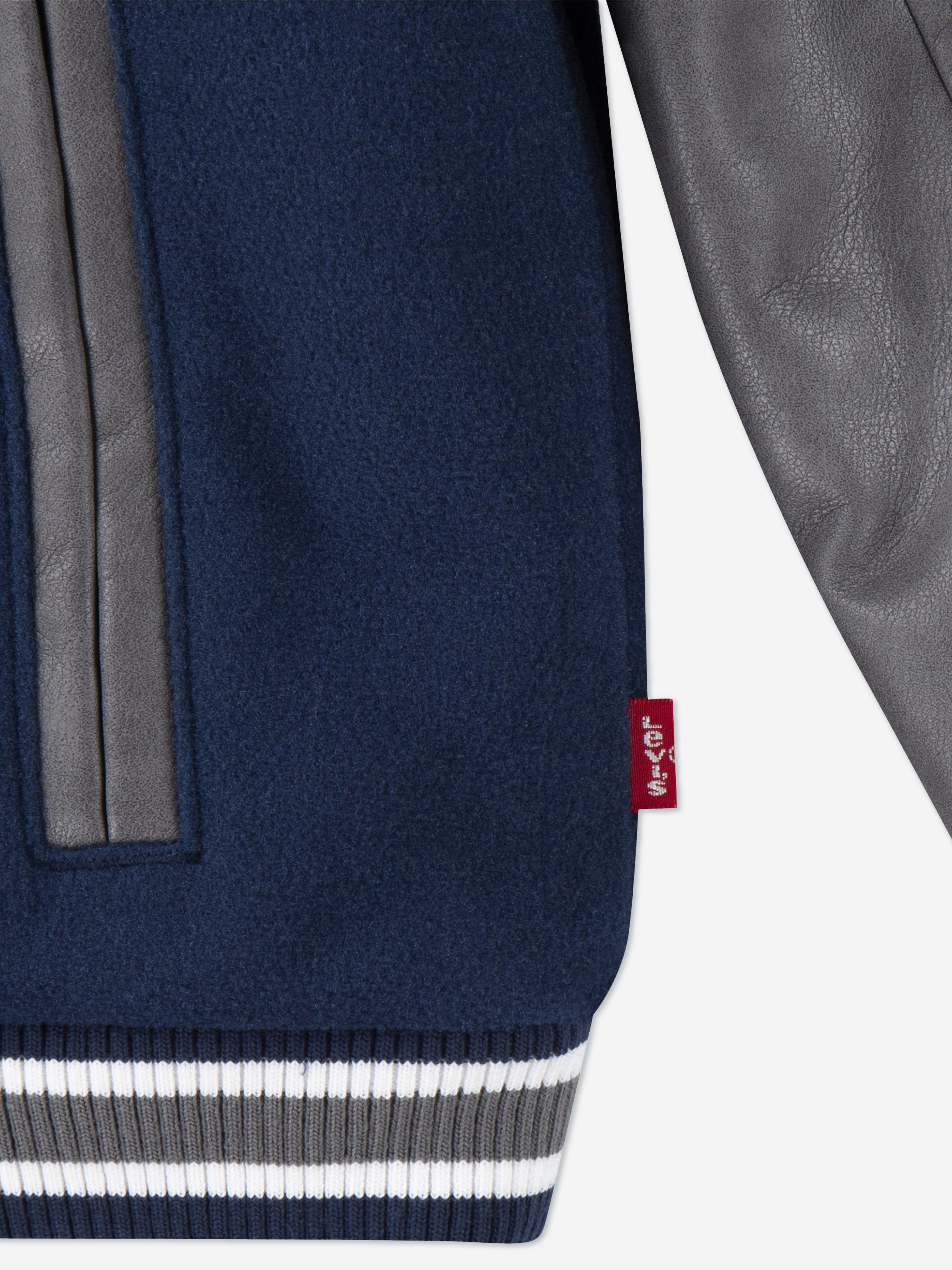 Levi&#39;s Boys Logo Bomber Jacket in Blue