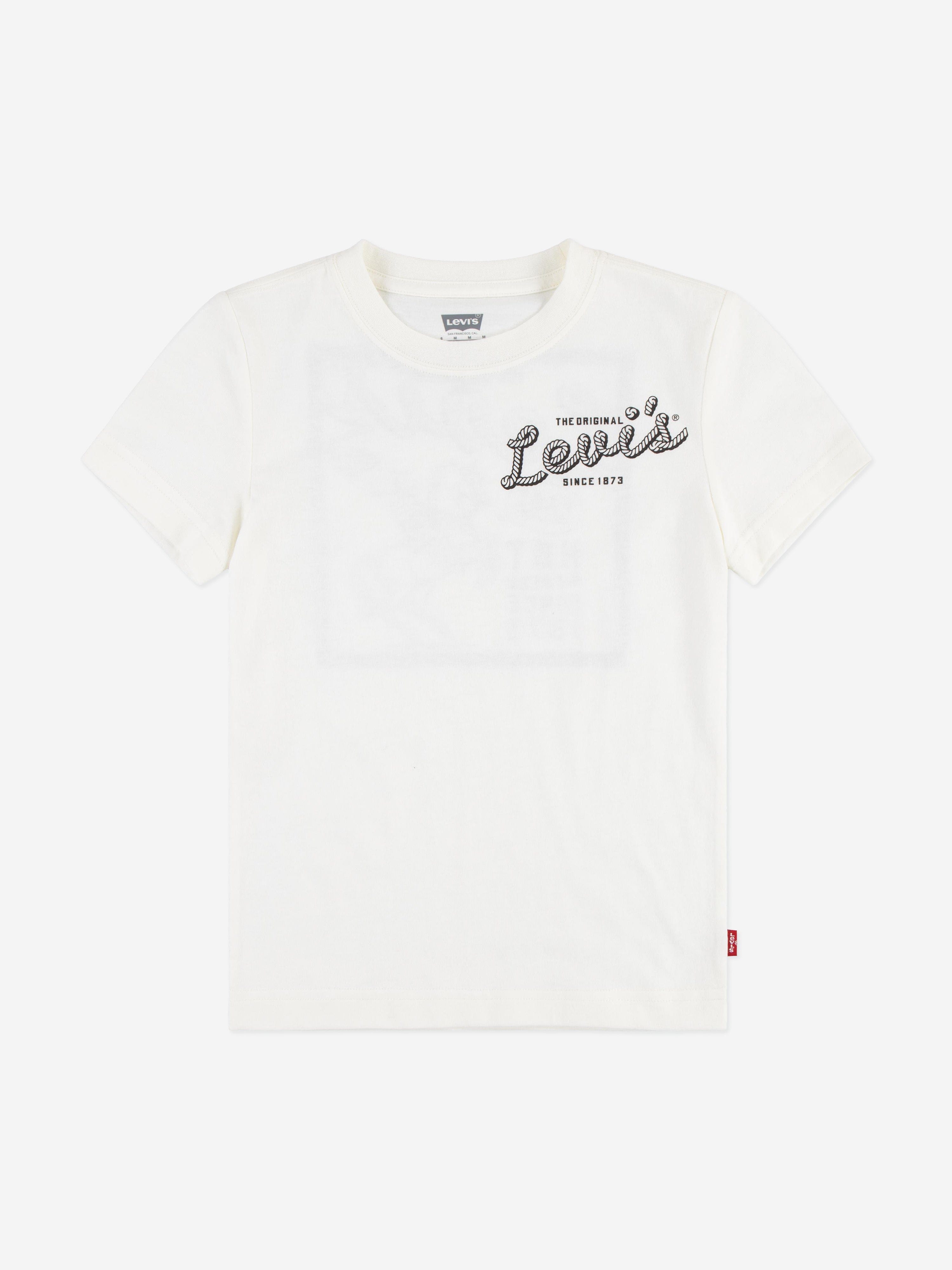 Levi's Boys Pizza Delivery Cowboy T-Shirt in Ivory