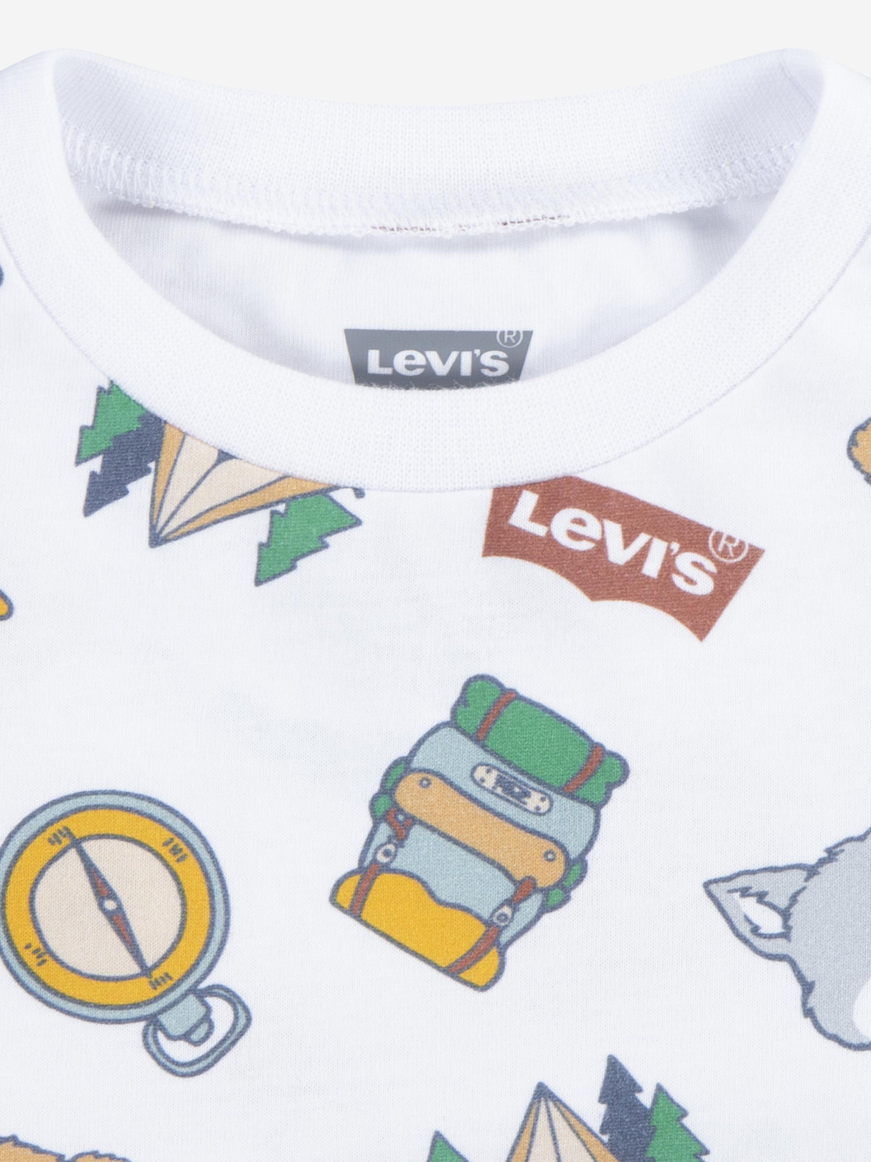 Levi&#39;s Baby Boys T-Shirt and Jeans Set in White