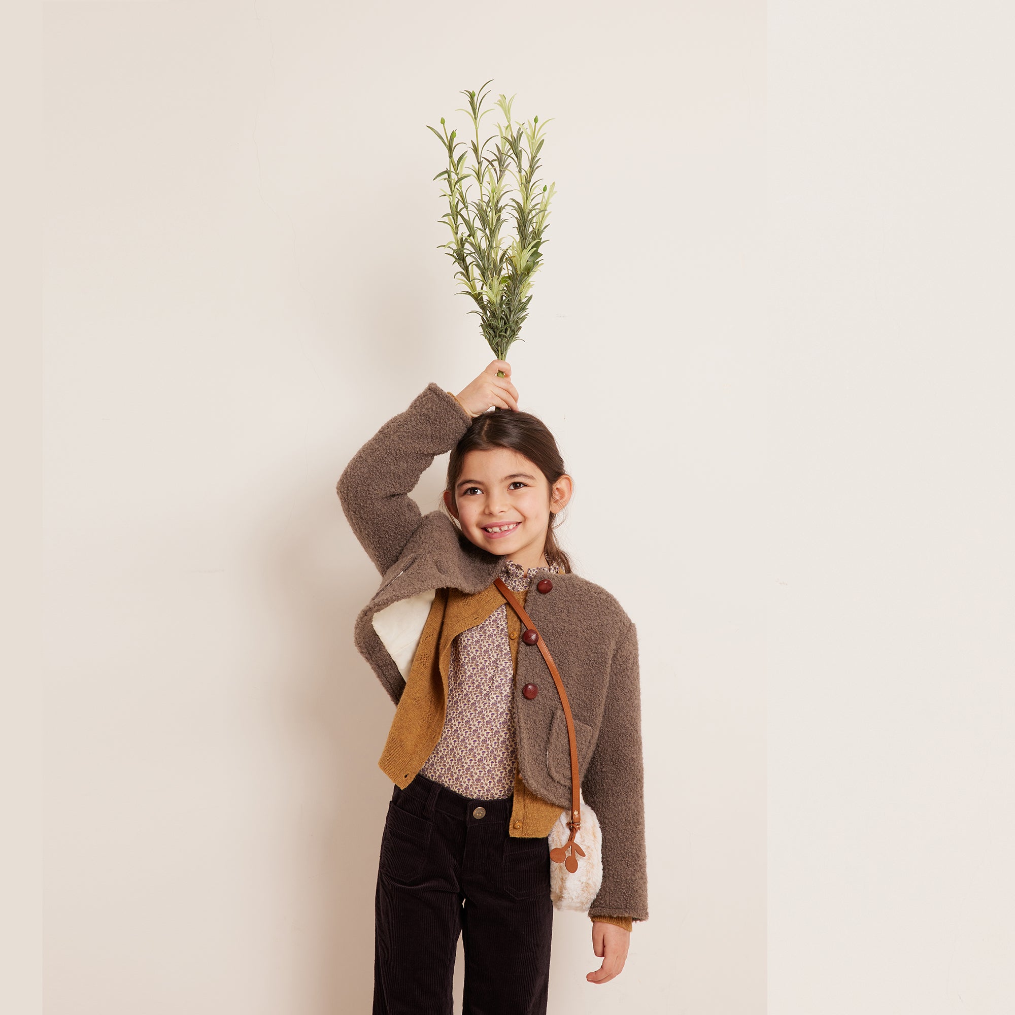 Girls Taupe Jacket