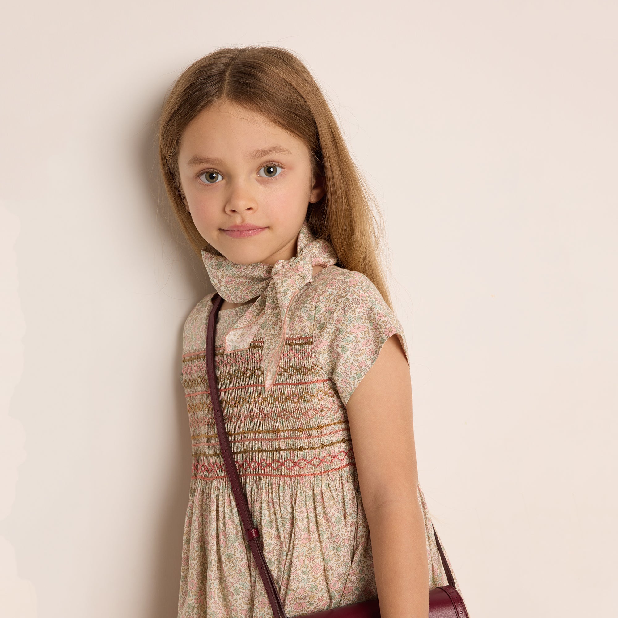 Girls Pink Floral Dress