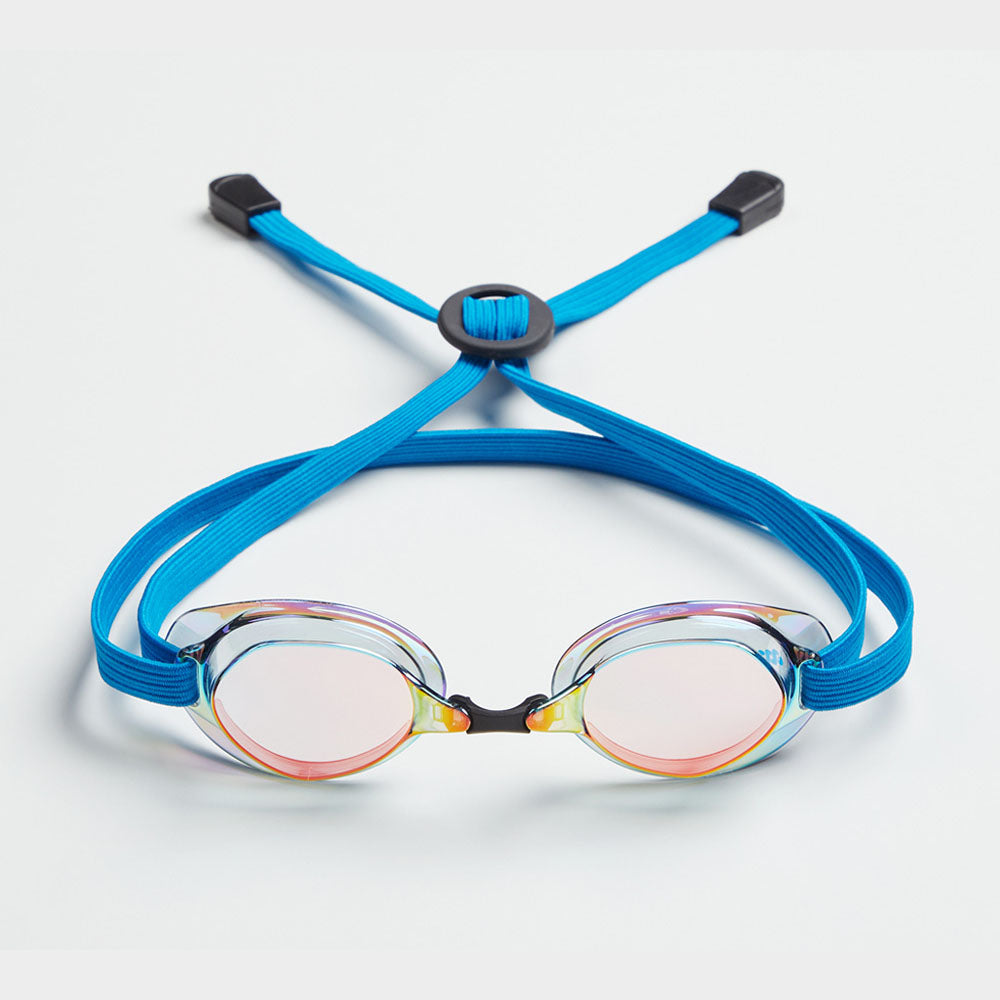 Adult Blue No Rubber Ring Racing Goggles(LUCY_BKRD)