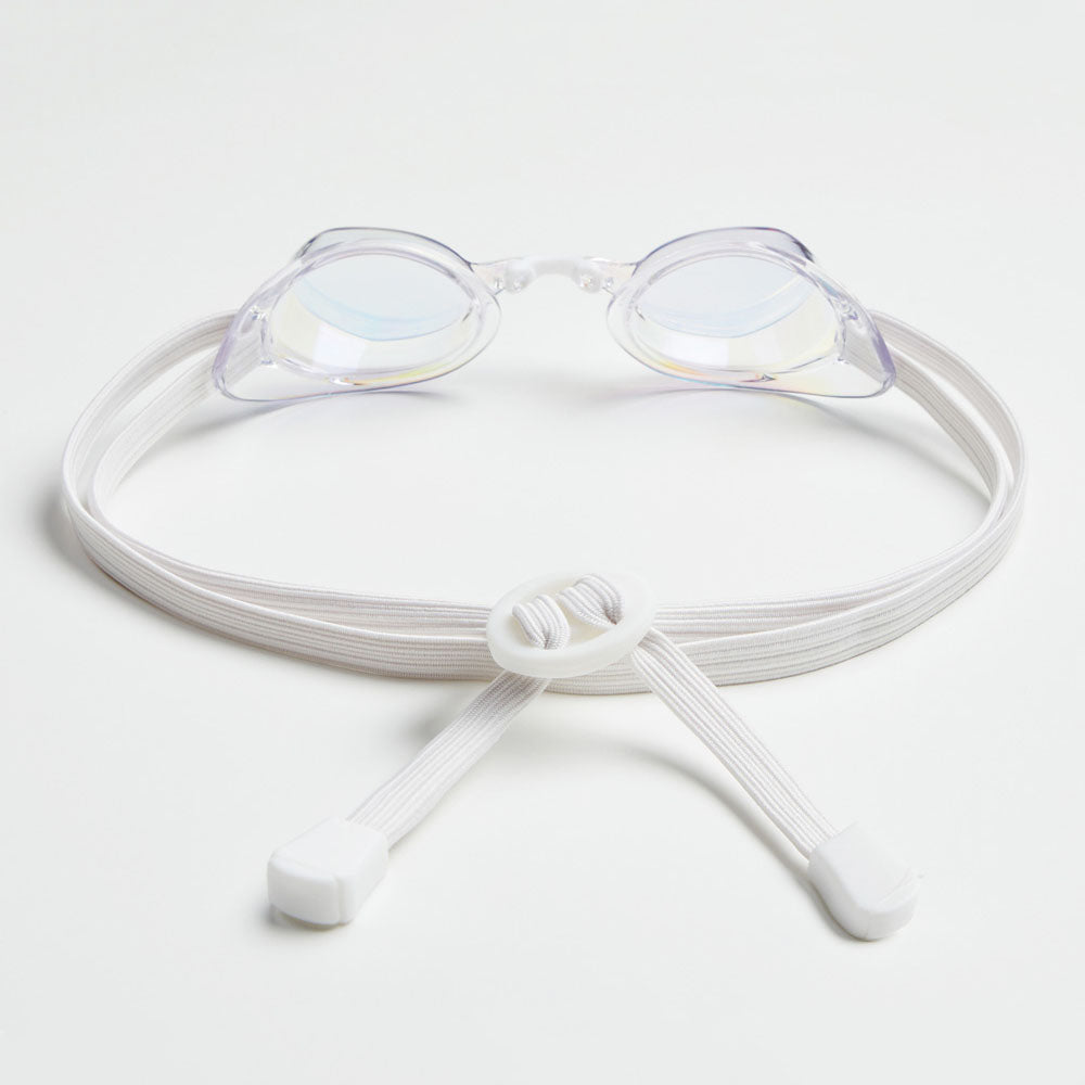 Adult White No Rubber Ring Racing Goggles(LUCY_CLGL)