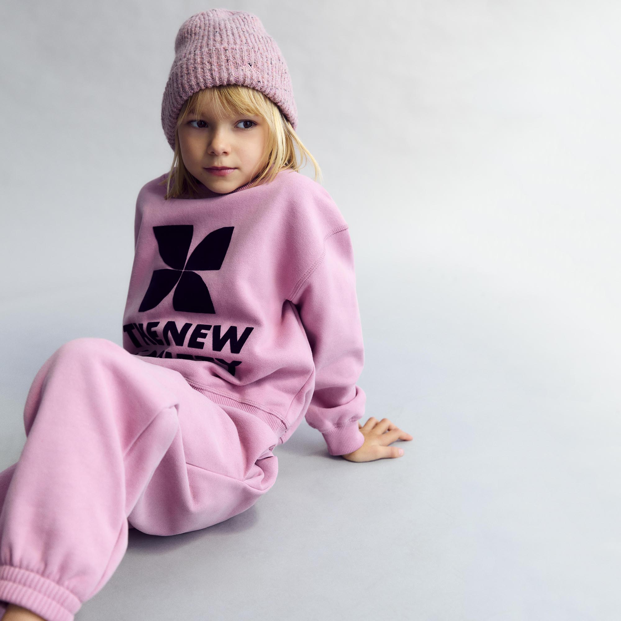 Boys & Girls Pink Cotton Trousers