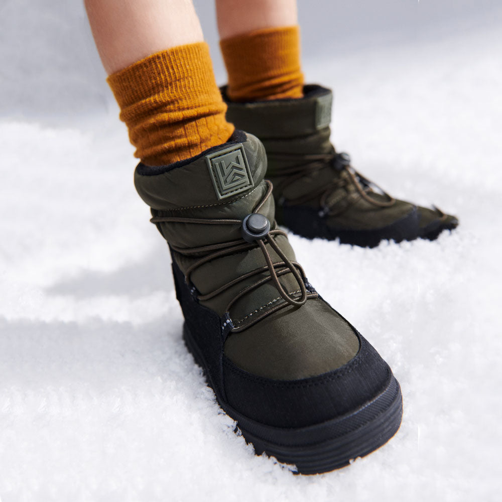 Boys & Girls Army Green Boots