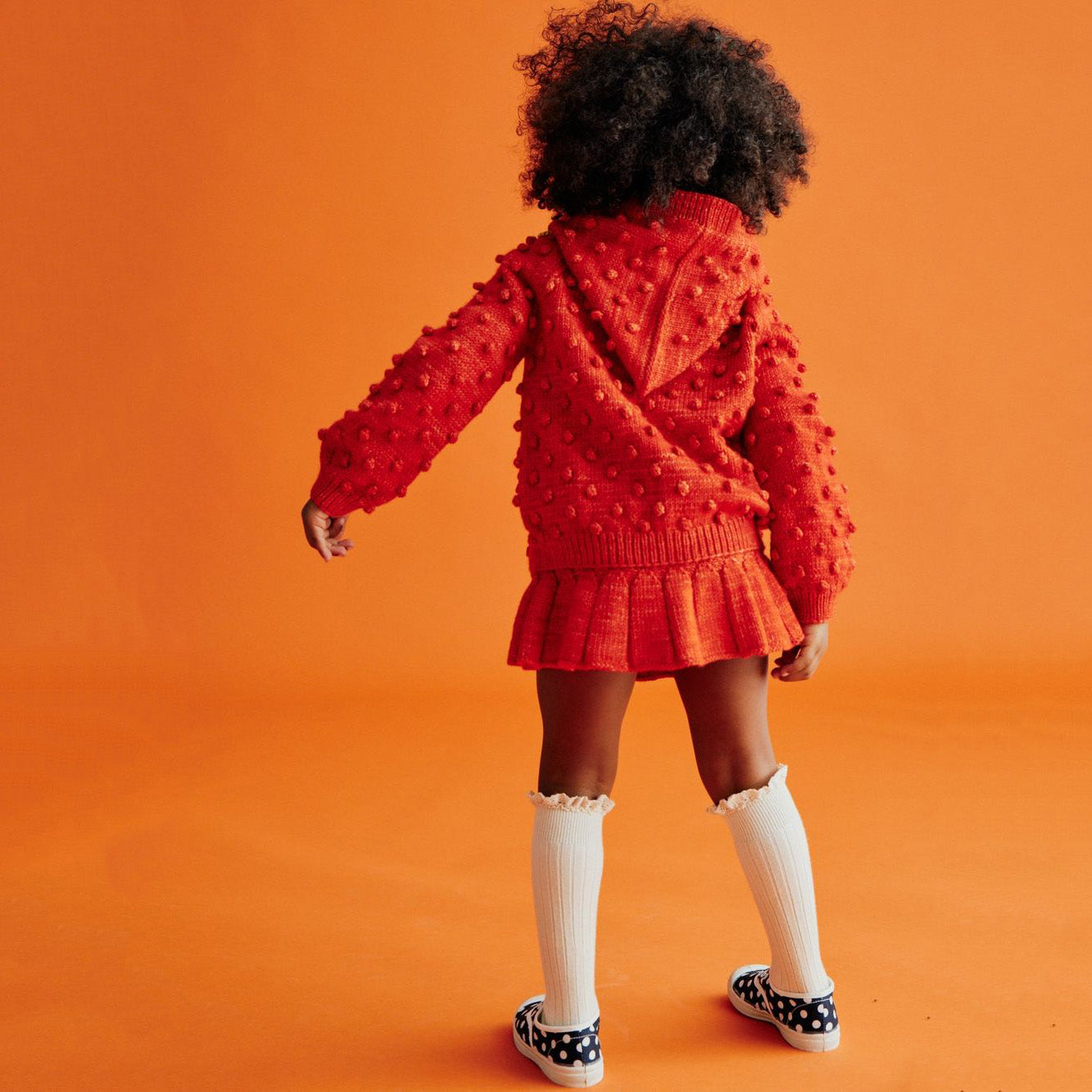 Girls Red Wool Skirt