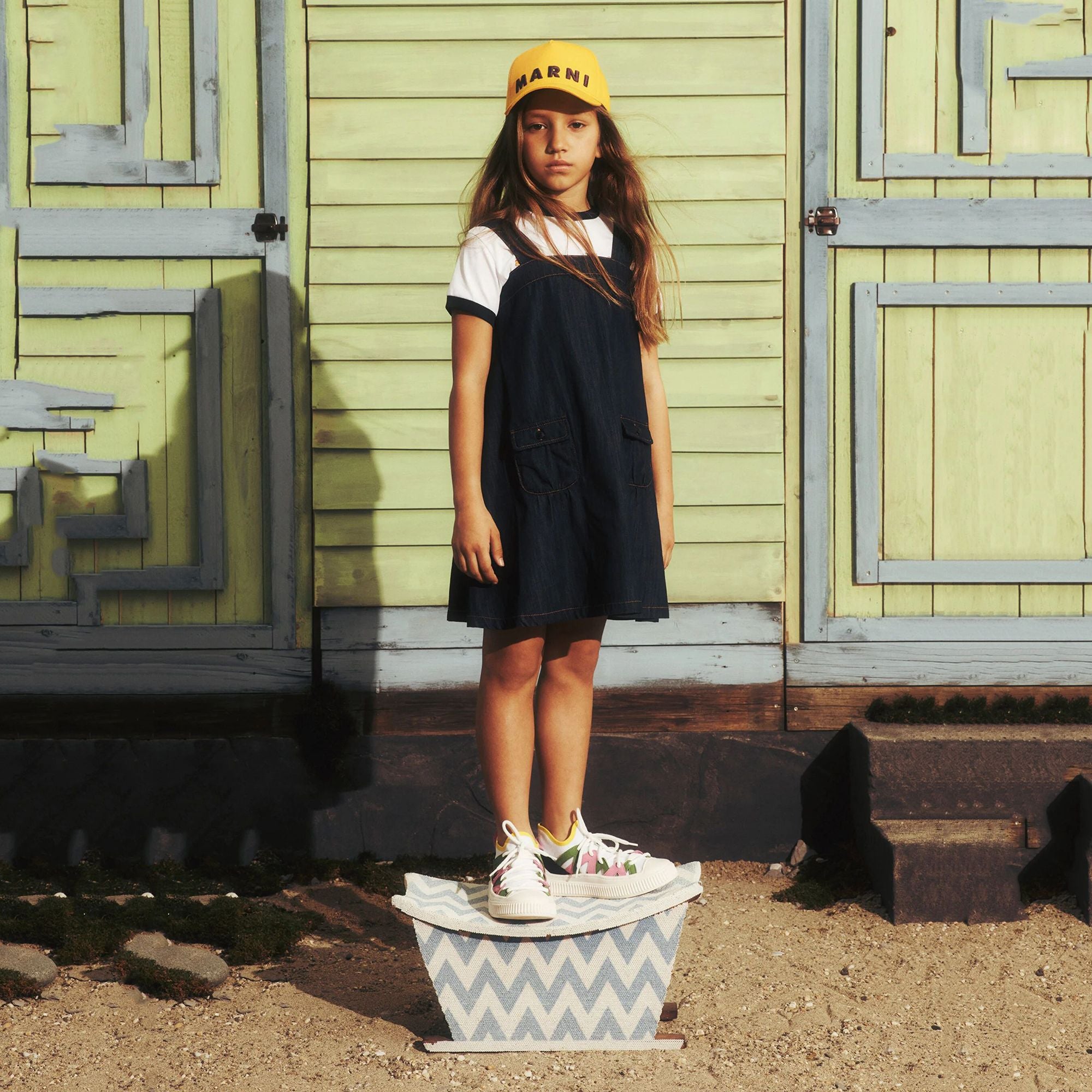 Girls Blue Denim Dress