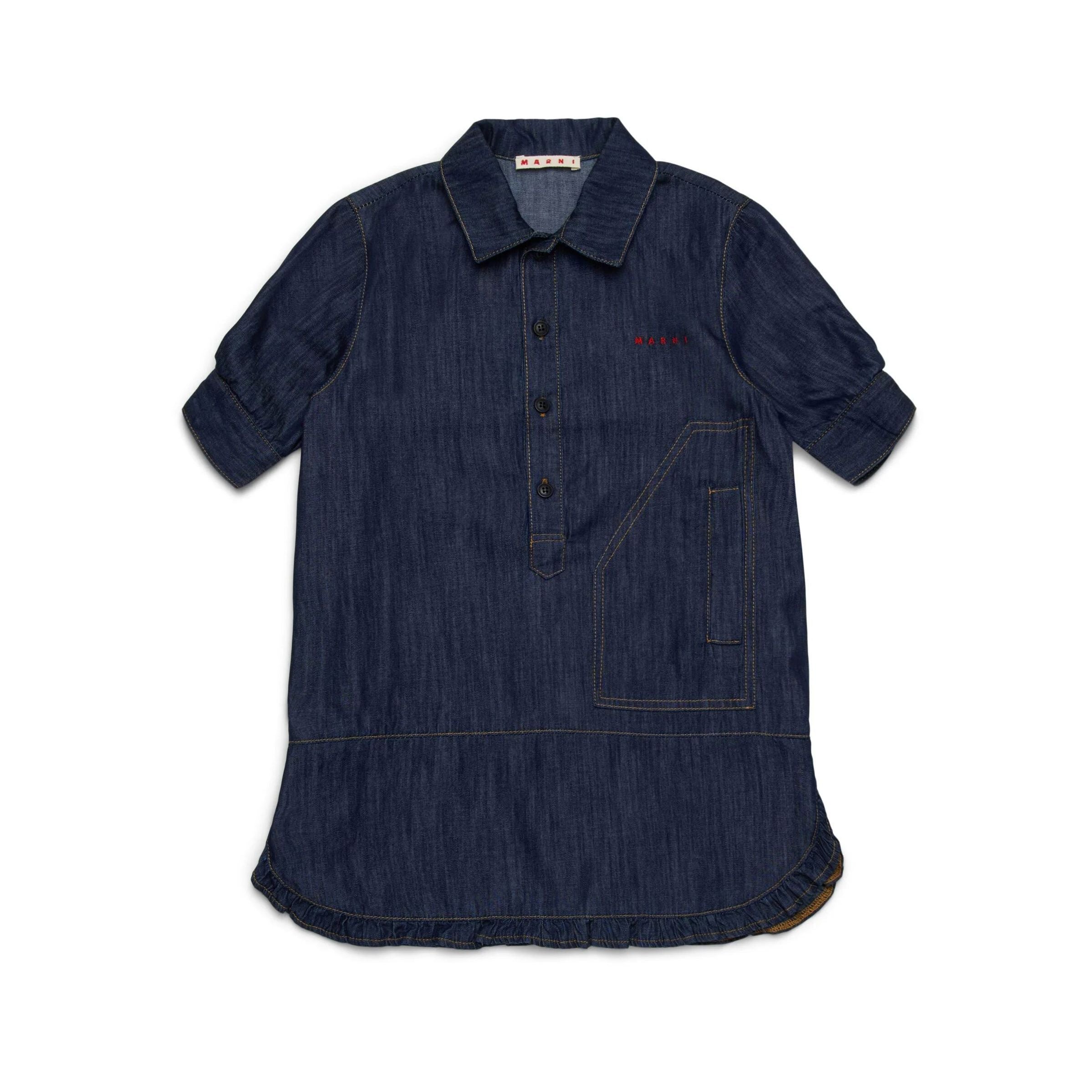 Girls Blue Denim Dress