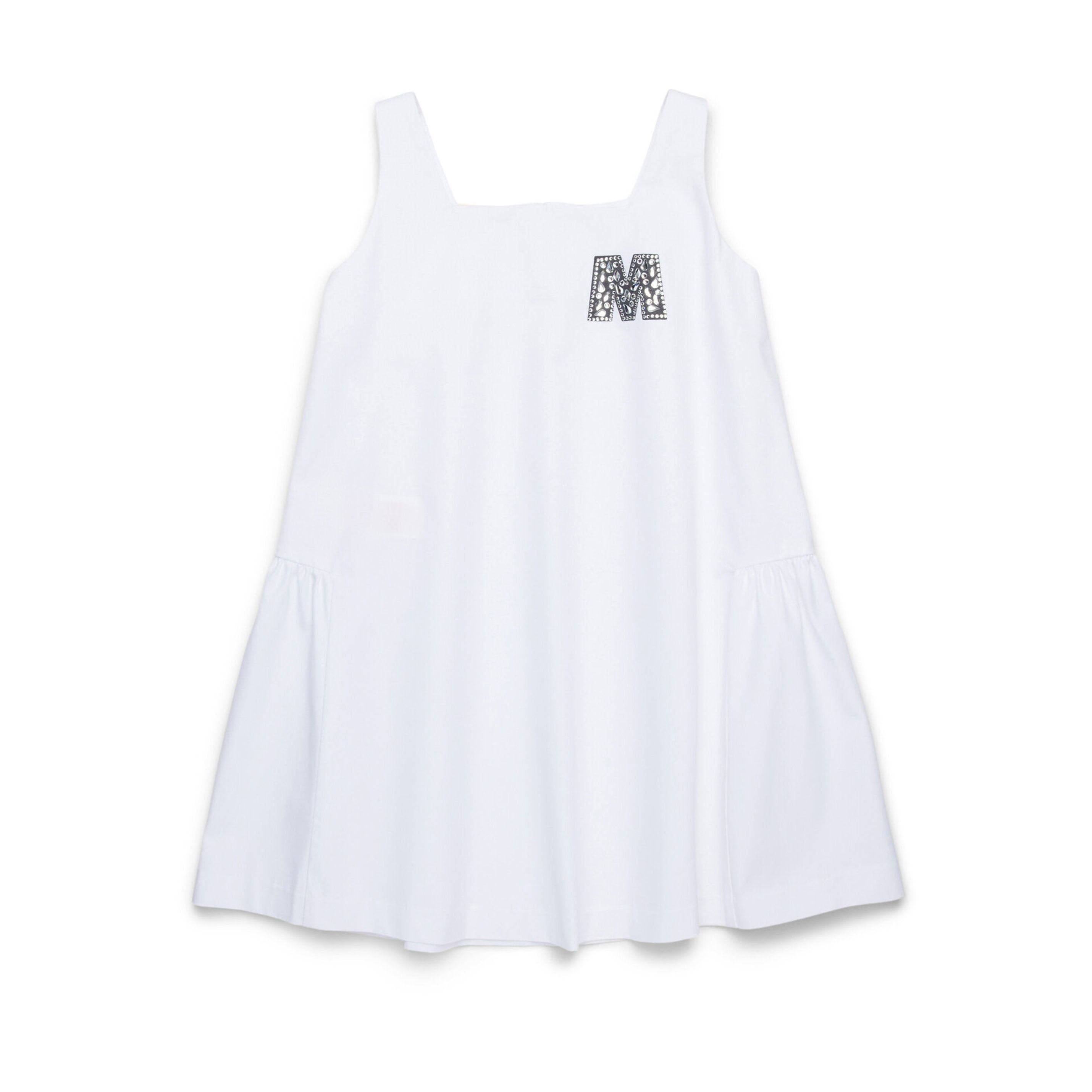 Girls White Cotton Dress