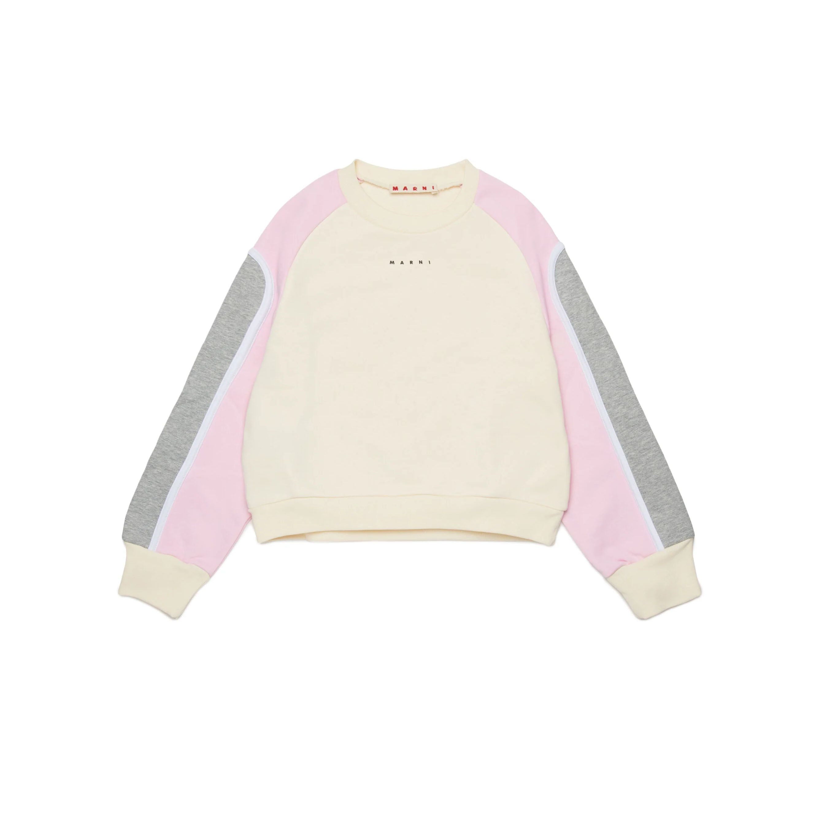 Girls Yellow Logo Cotton Sweatshirt