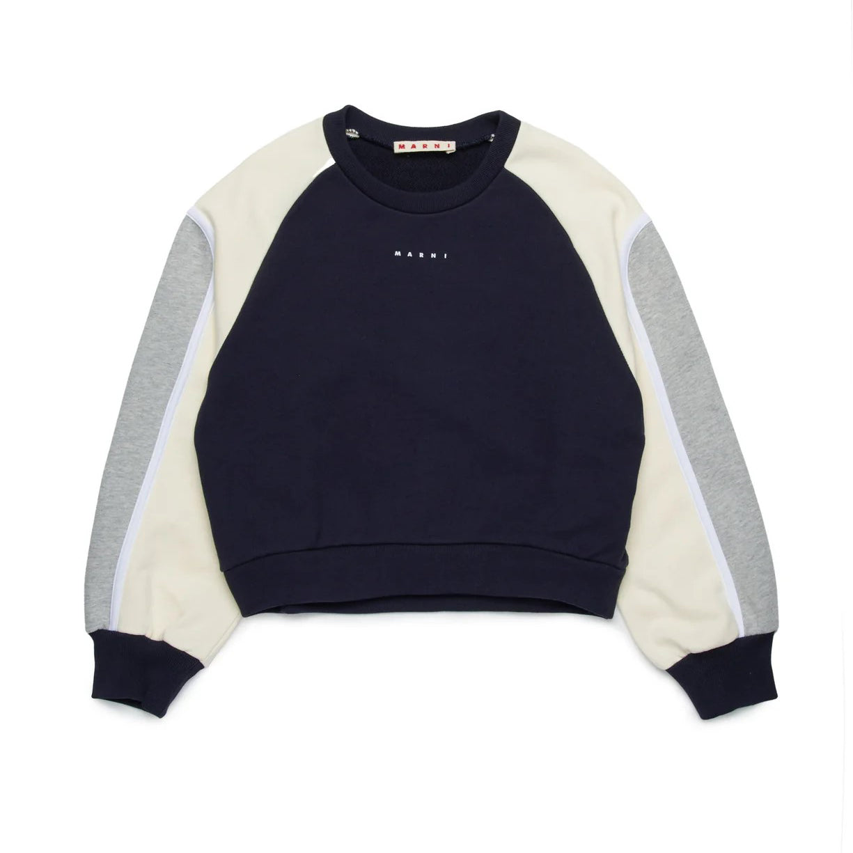 Girls Navy Cotton Sweatshirt