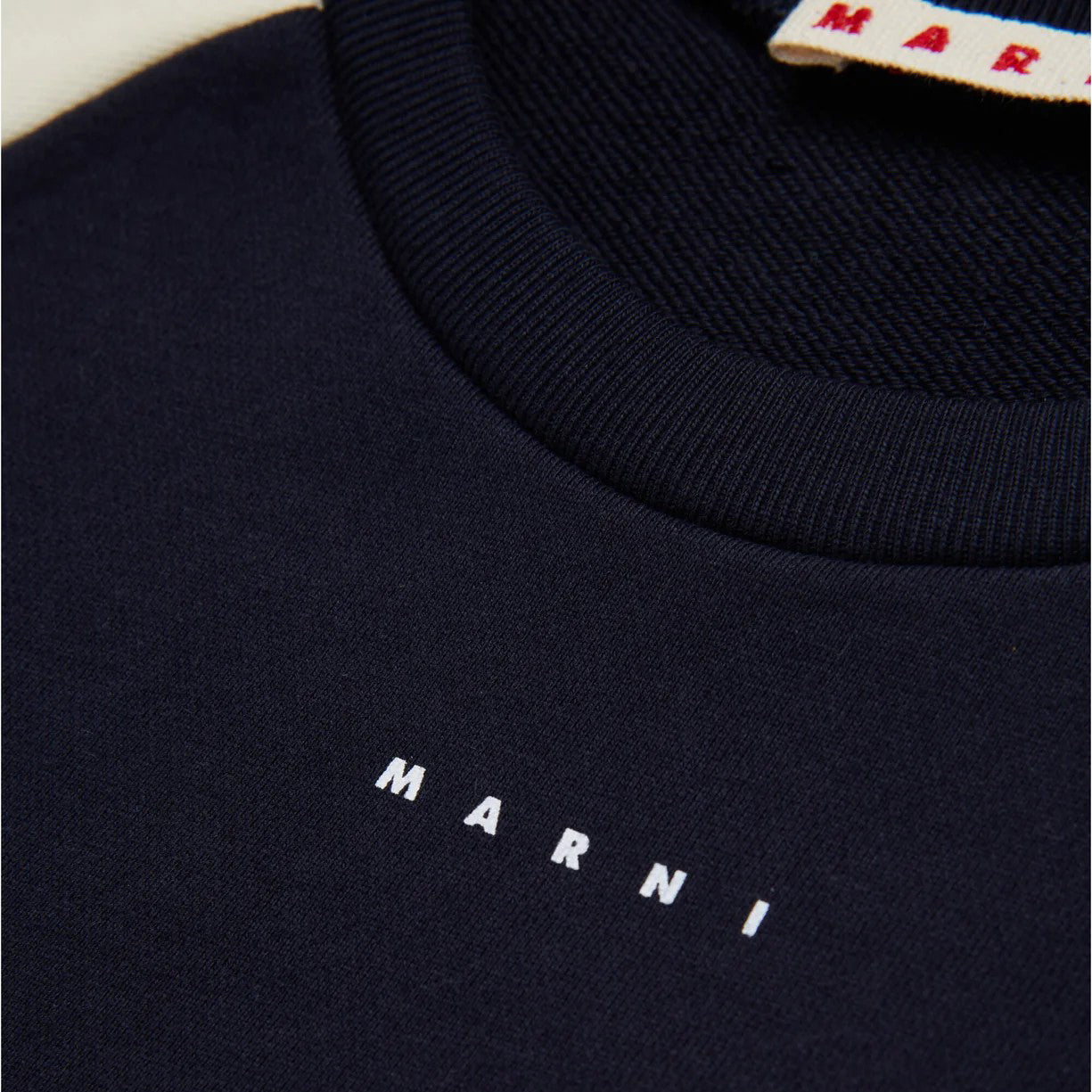 Girls Navy Cotton Sweatshirt