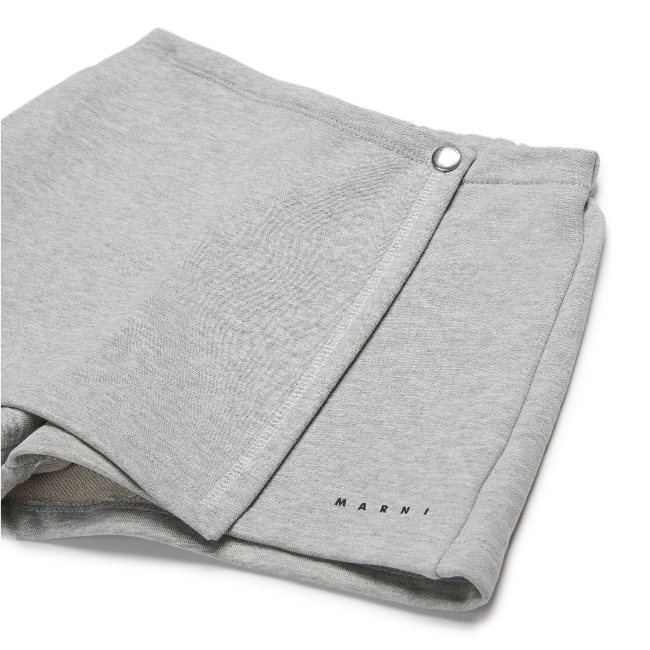 Girls Grey Cotton Shorts
