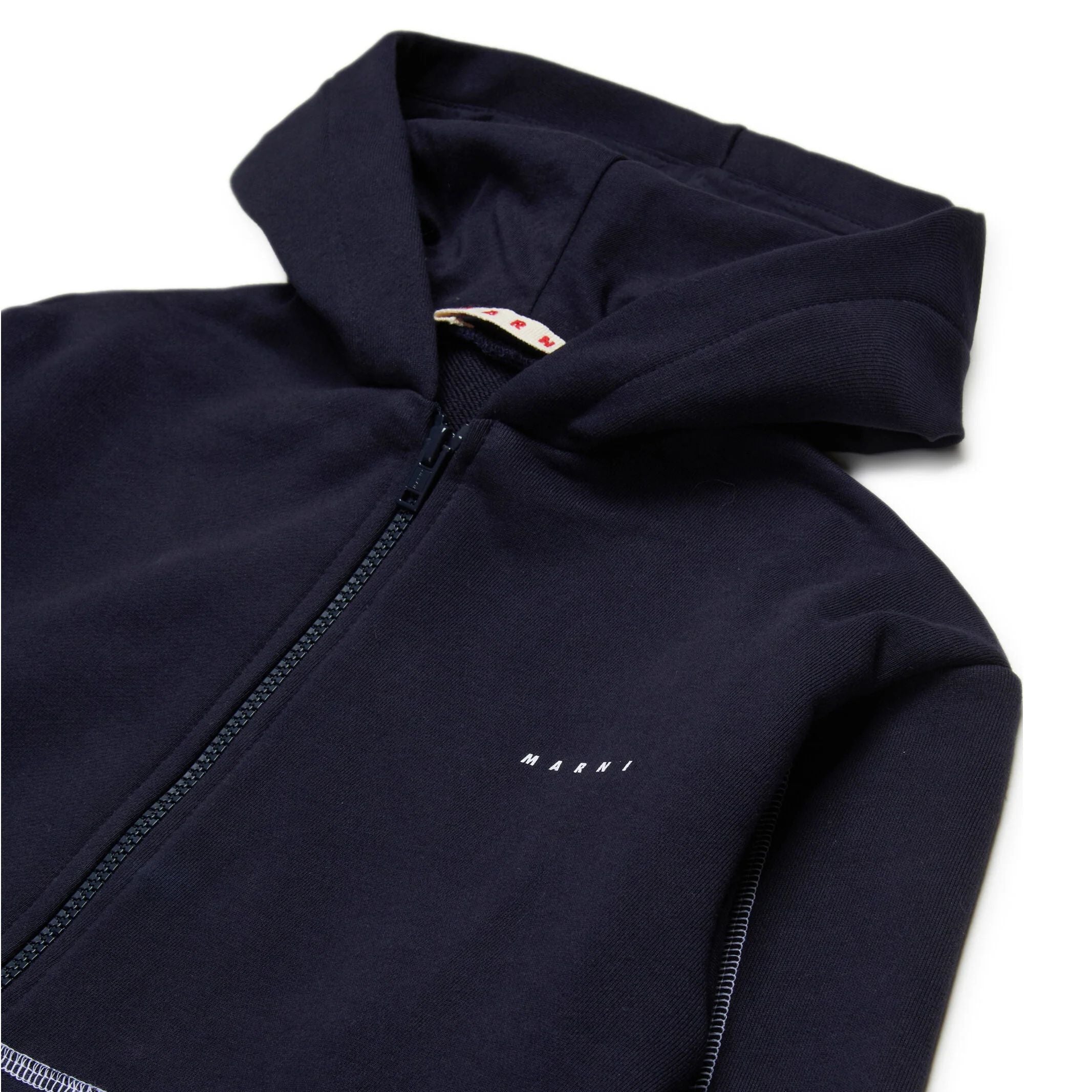 Boys & Girls Navy Cotton Zip-Up Top