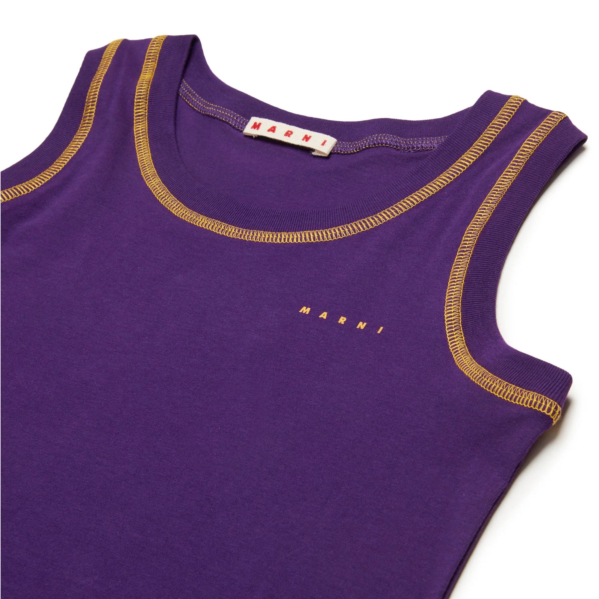 Boys Purple Cotton Vest