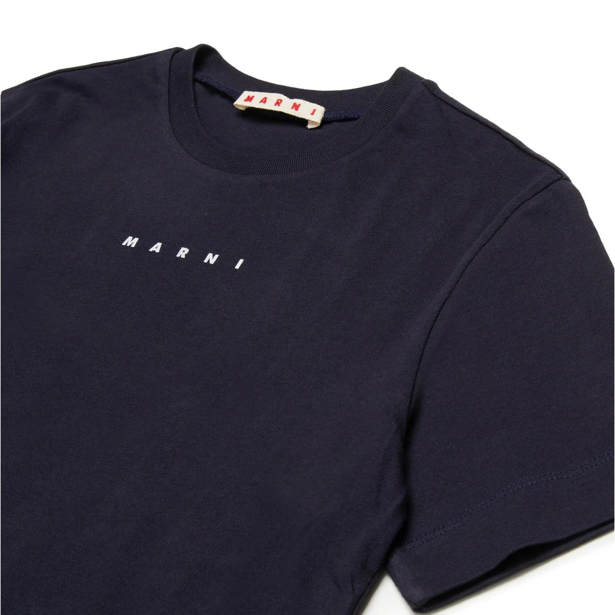Boys & Girls Navy Logo Cotton T-Shirt