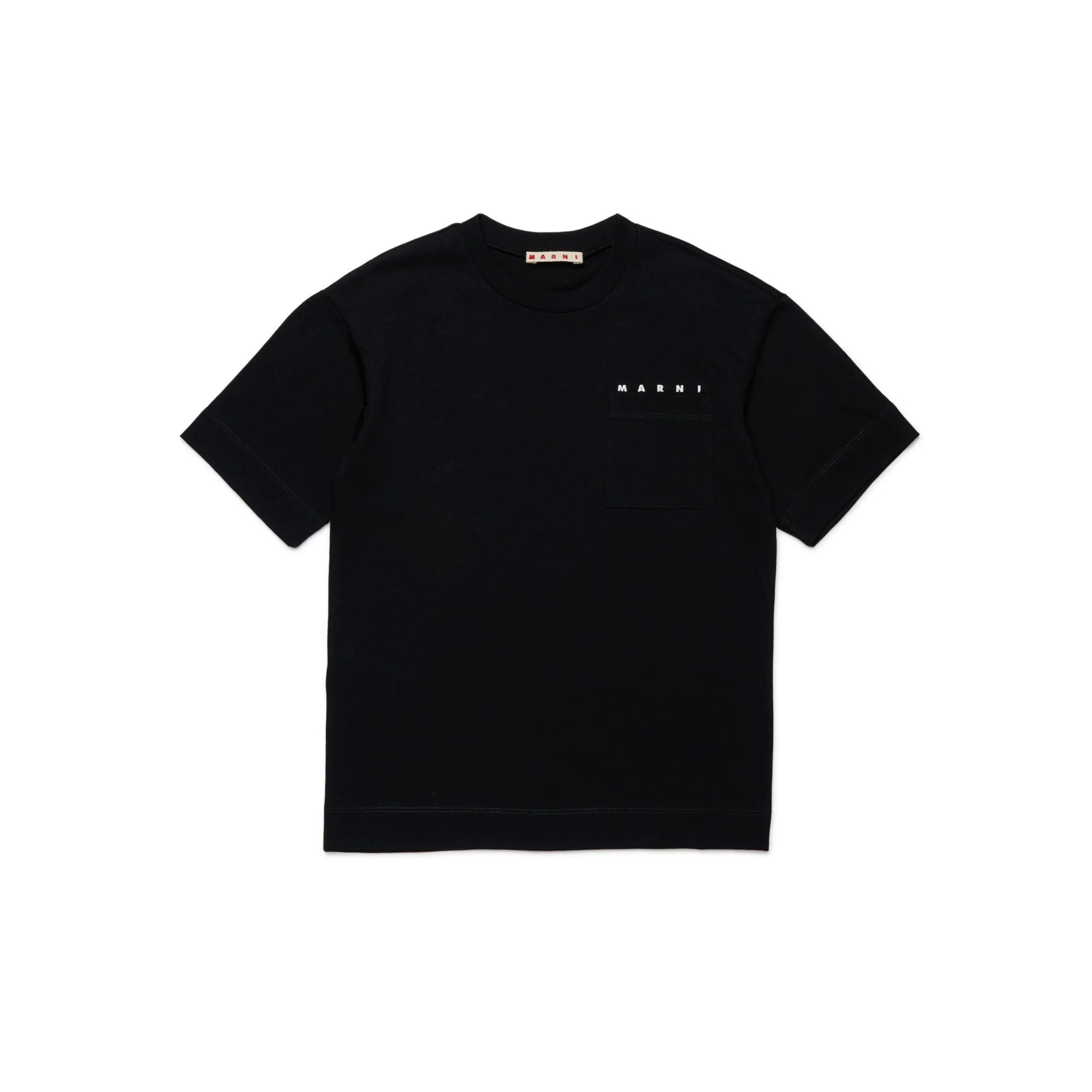 Boys & Girls Black Cotton T-Shirt