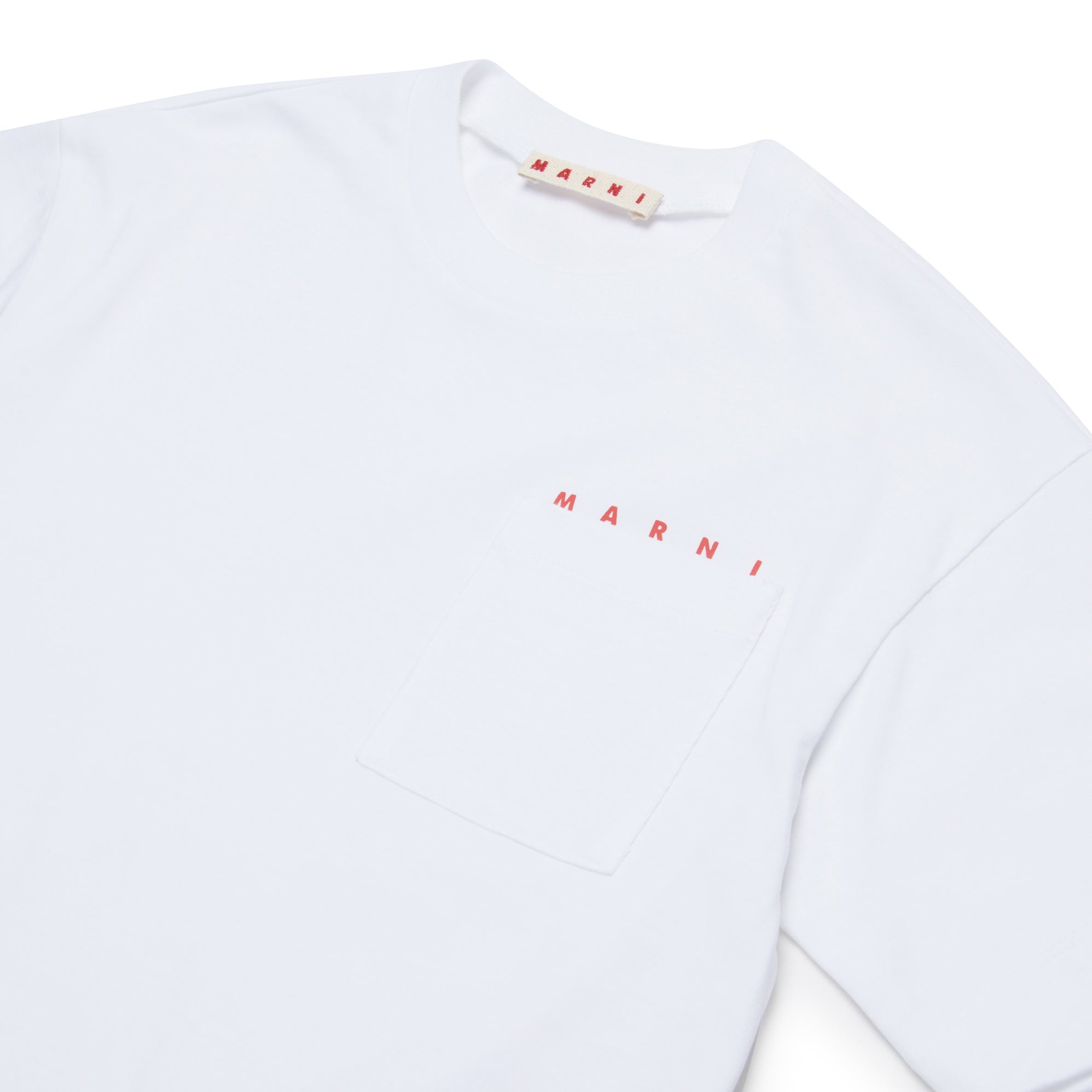 Boys & Girls White Logo Cotton T-Shirt