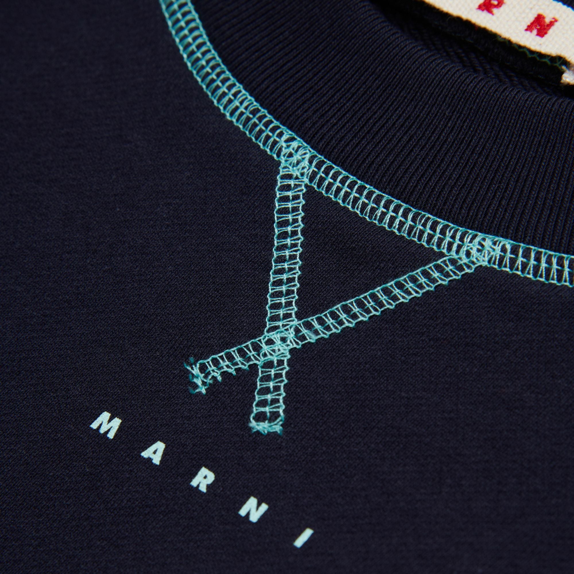 Girls Navy Cotton Sweatshirt