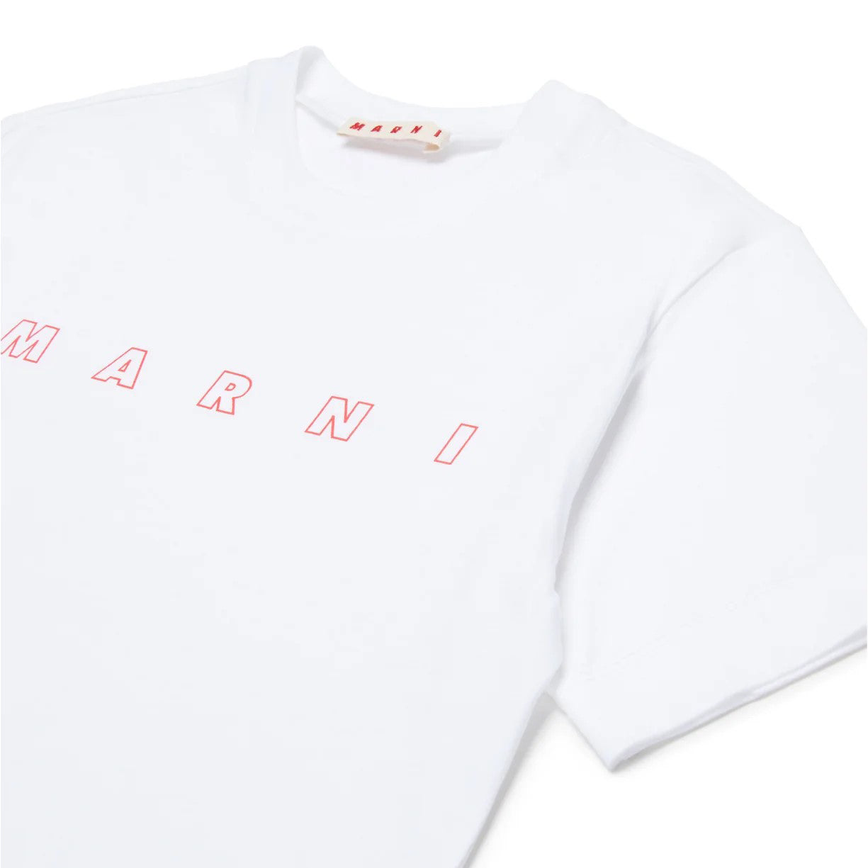 Boys & Girls White Logo Cotton T-Shirt