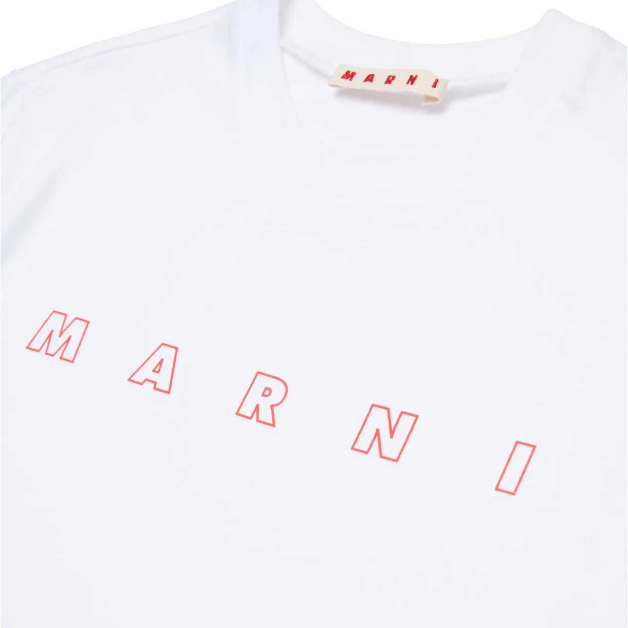 Boys & Girls White Logo Cotton T-Shirt