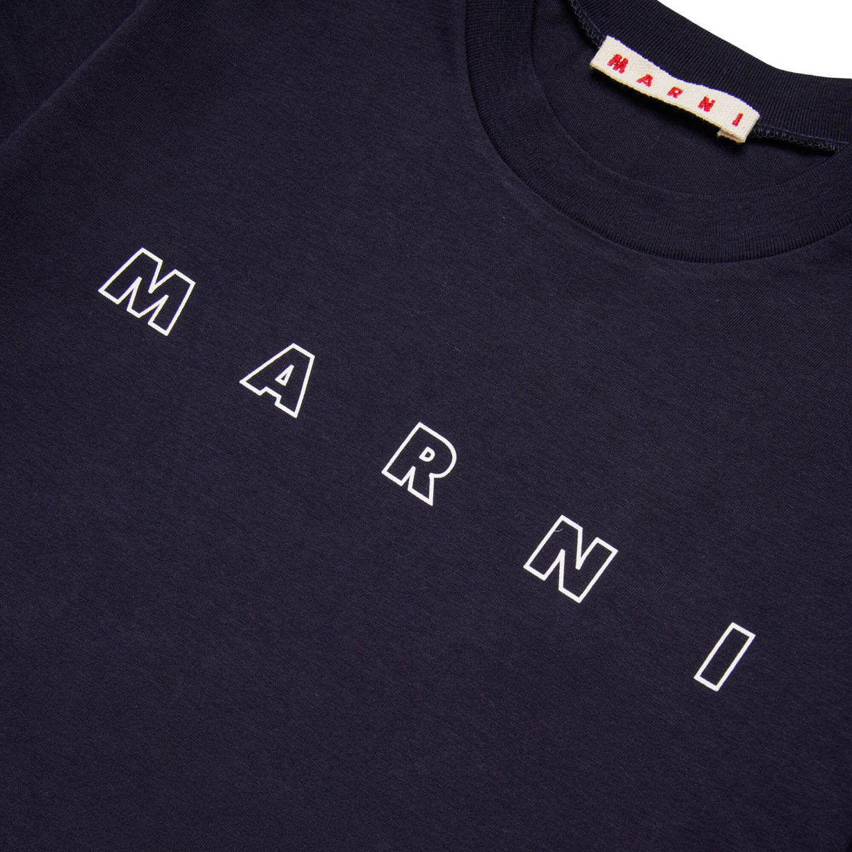 Boys & Girls Navy Logo Cotton T-Shirt