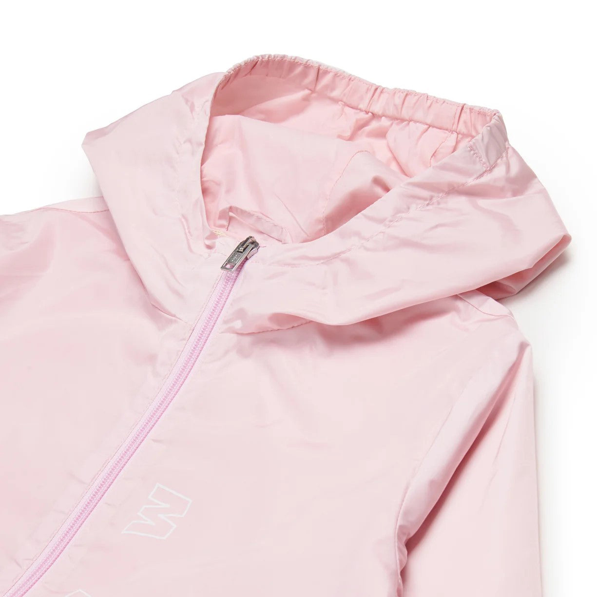 Girls Pink Hooded Zip-Up Jacket