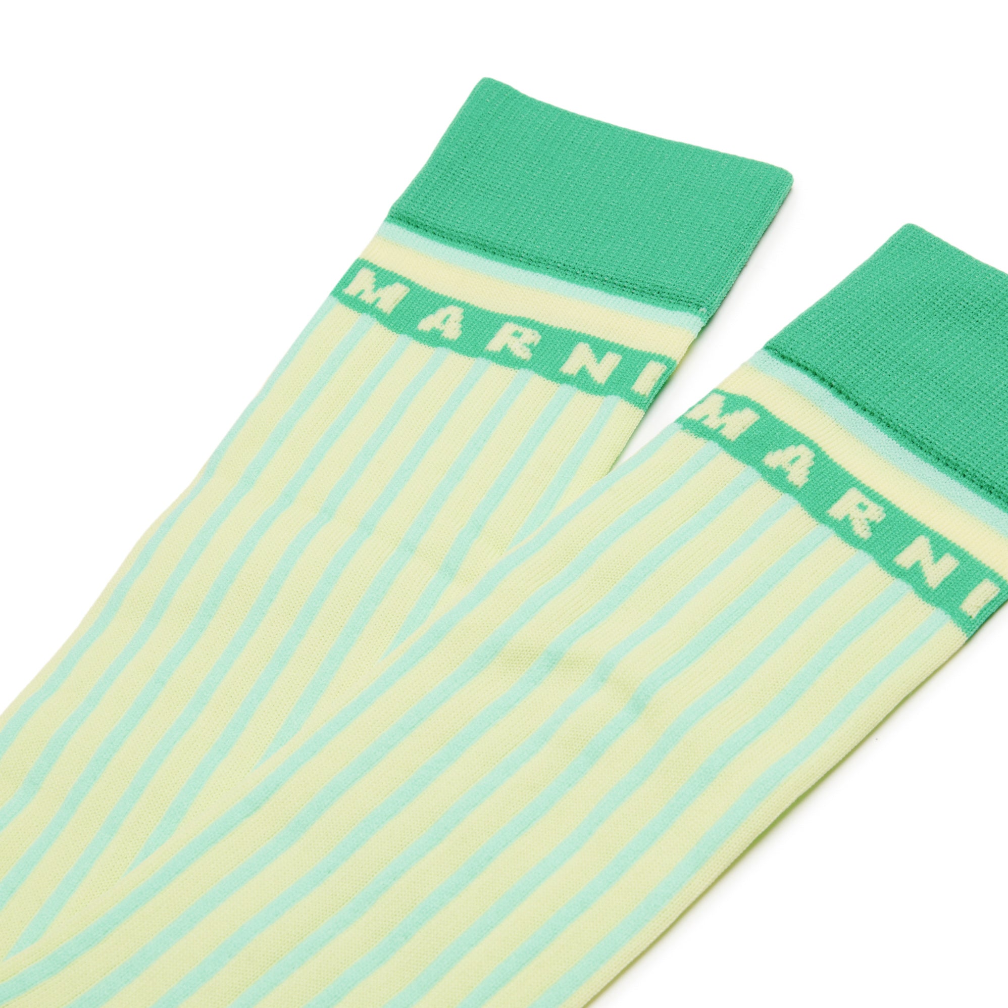 Girls Yellow Stripes Socks
