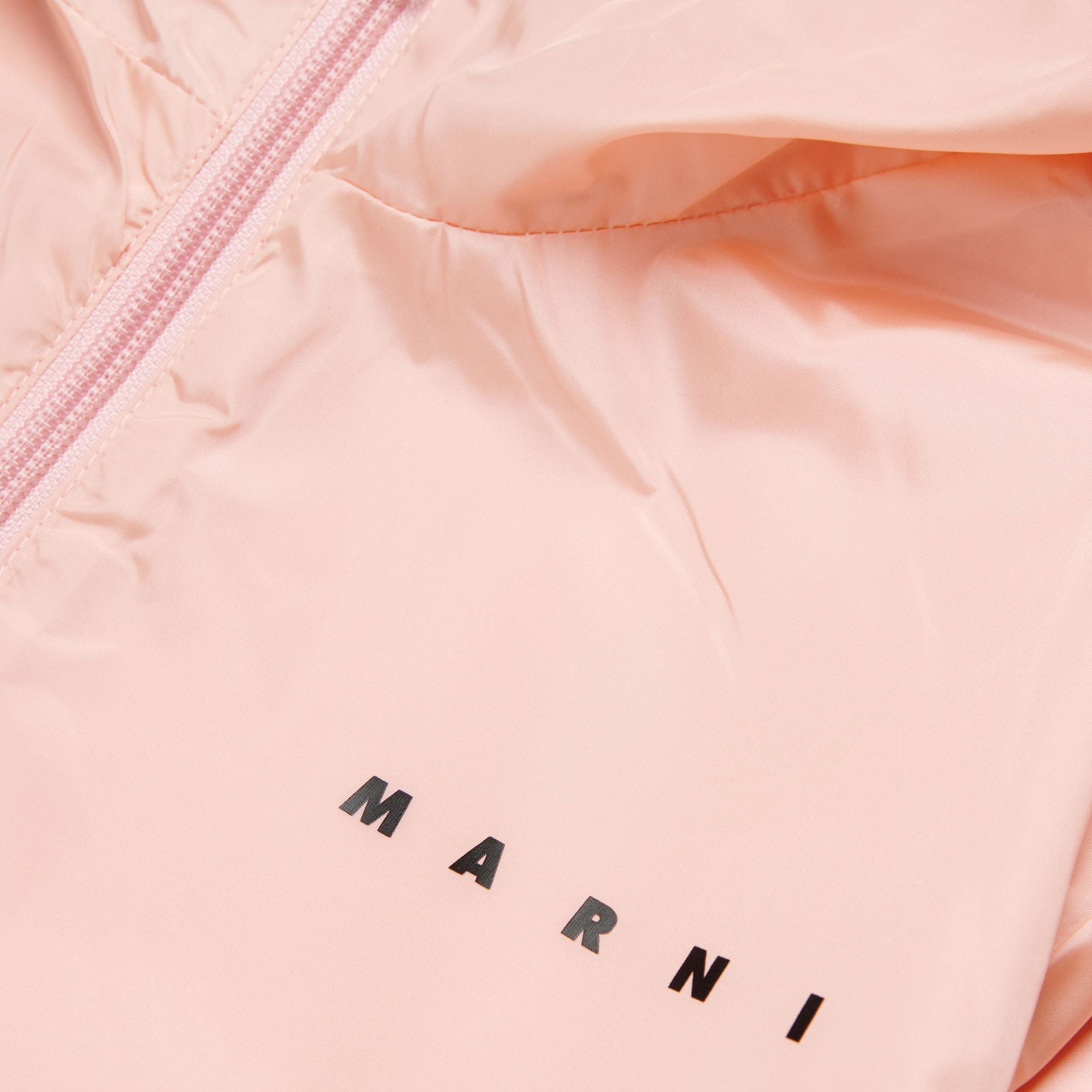 Girls Pink Hooded Zip-Up Jacket