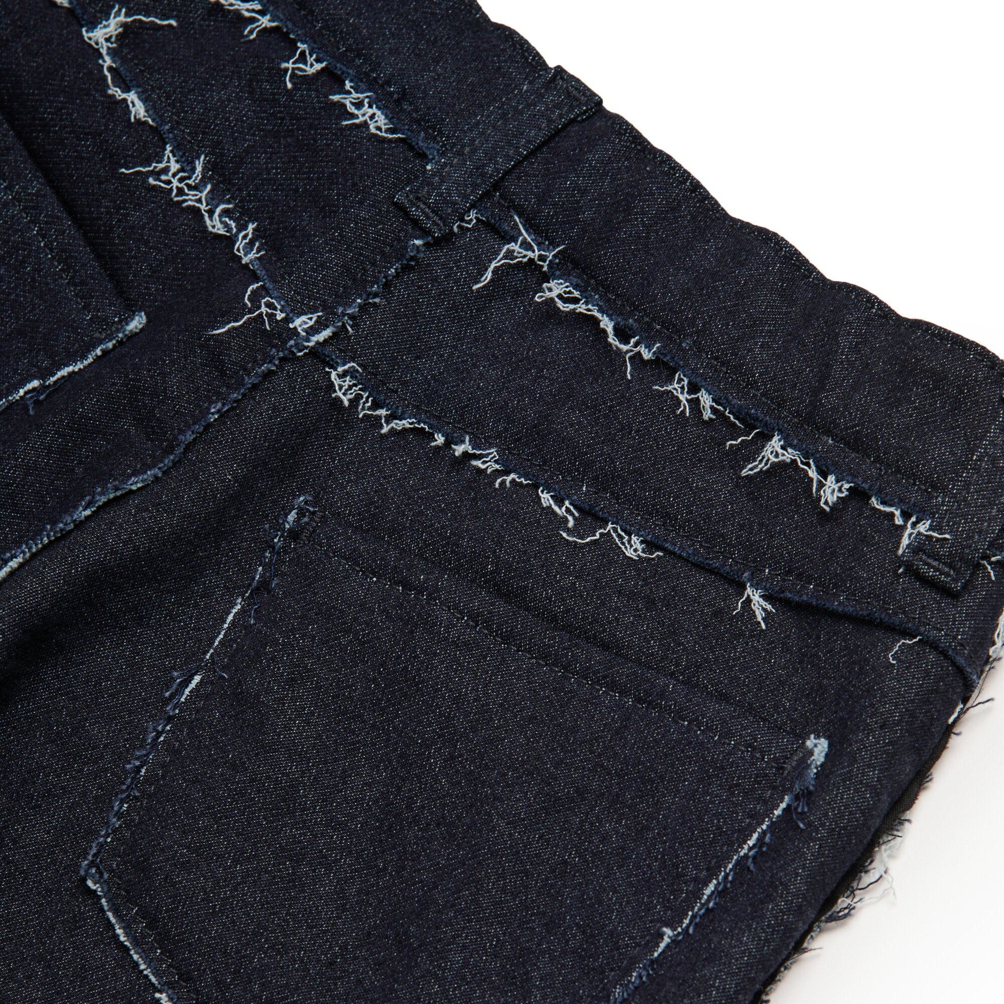 Girls Black Denim Shorts