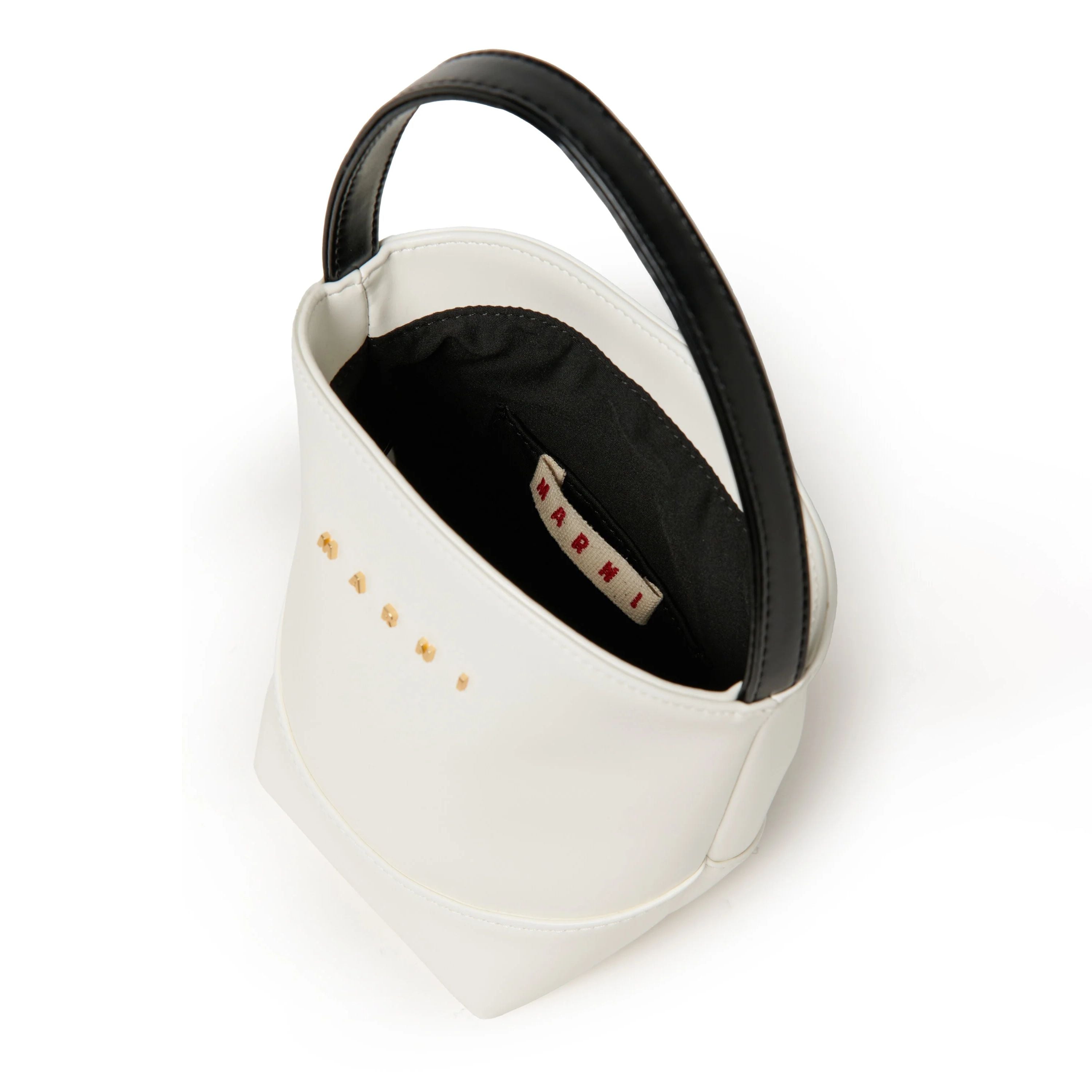 White Flower Basket handbag(H19 x W16 x D10cm)