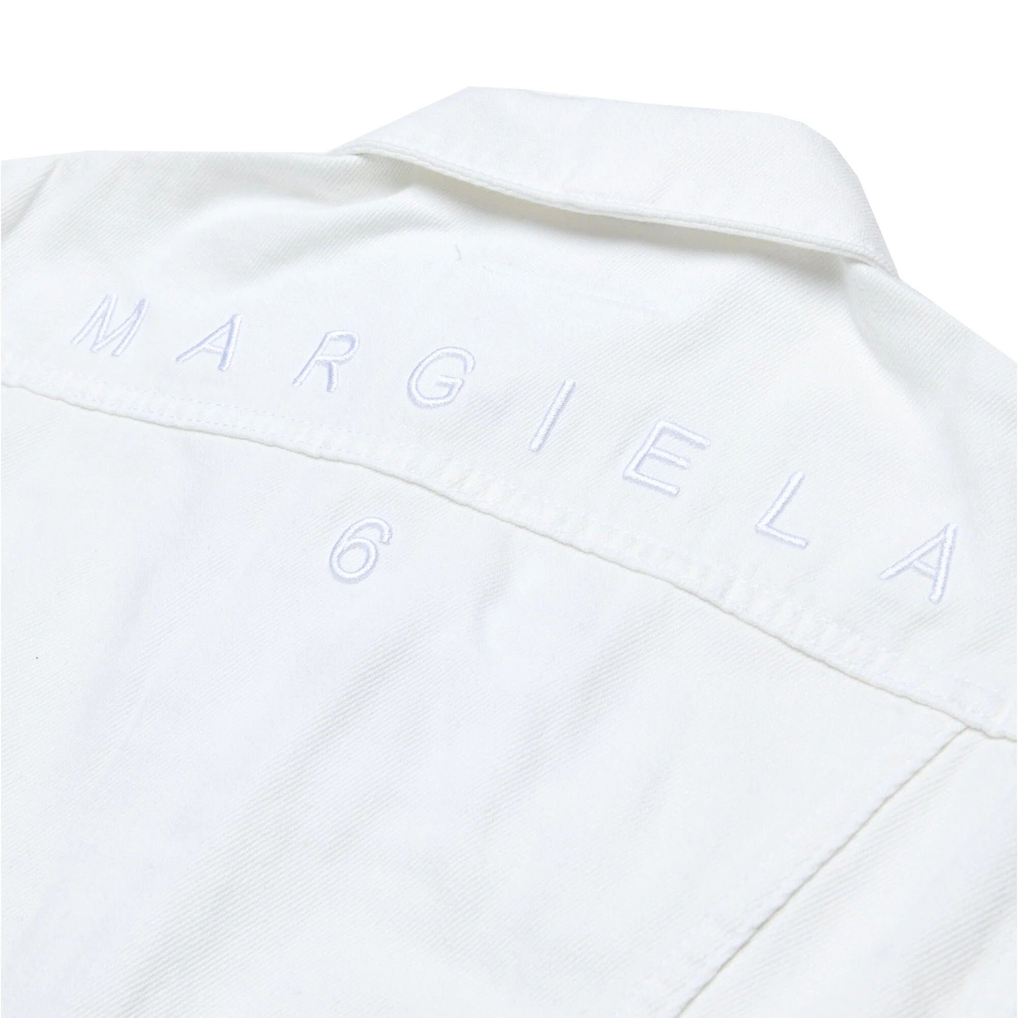 Boys & Girls White Denim Jacket