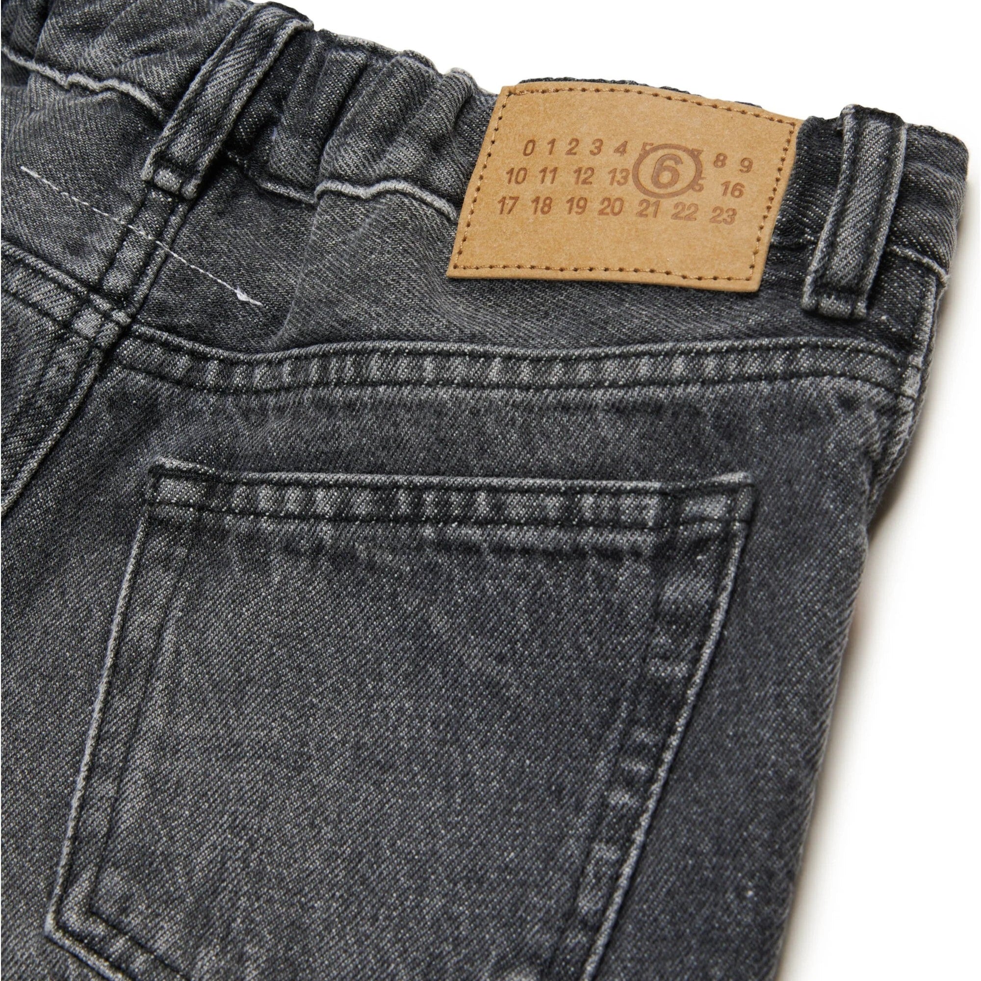 Girls Black Denim Shorts