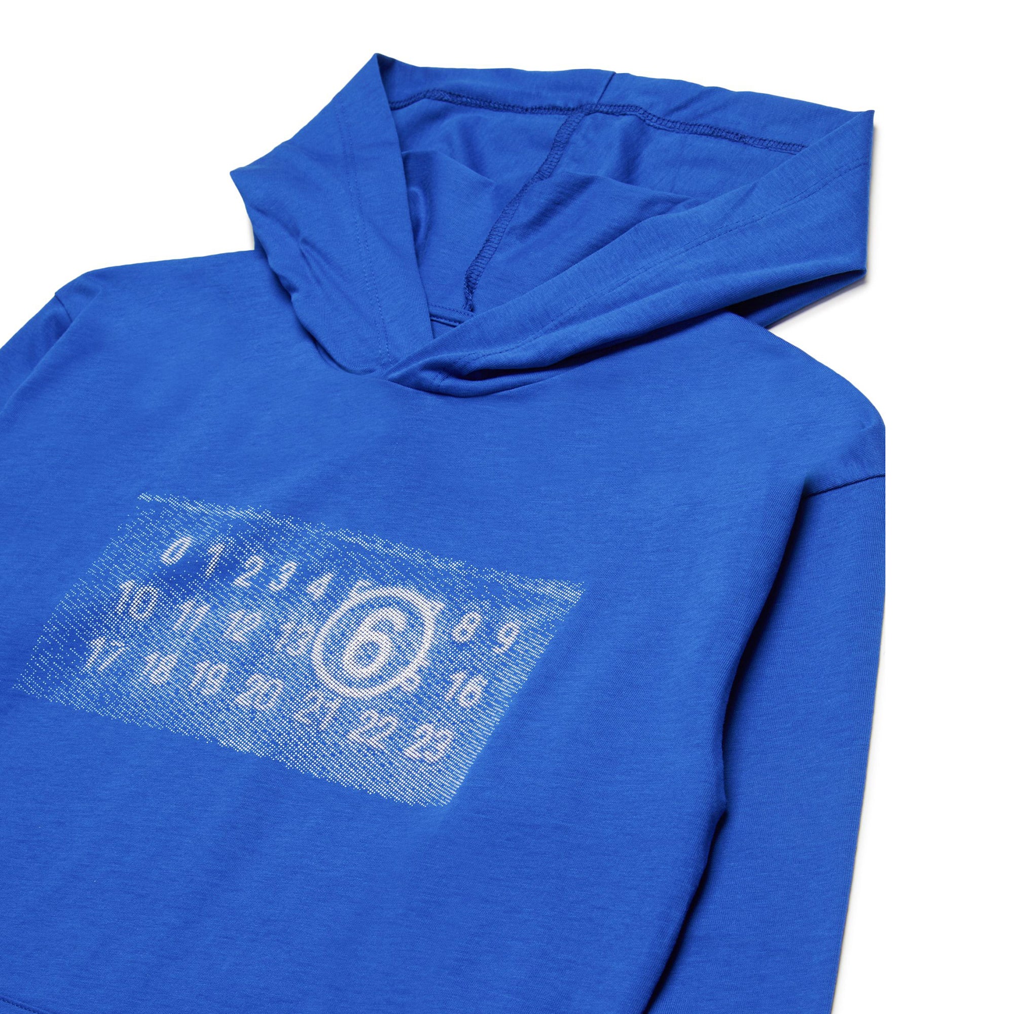 Boys & Girls Blue Hooded Cotton T-Shirt
