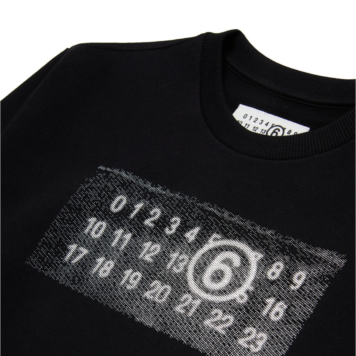Girls Black Logo Cotton Sweatshirt