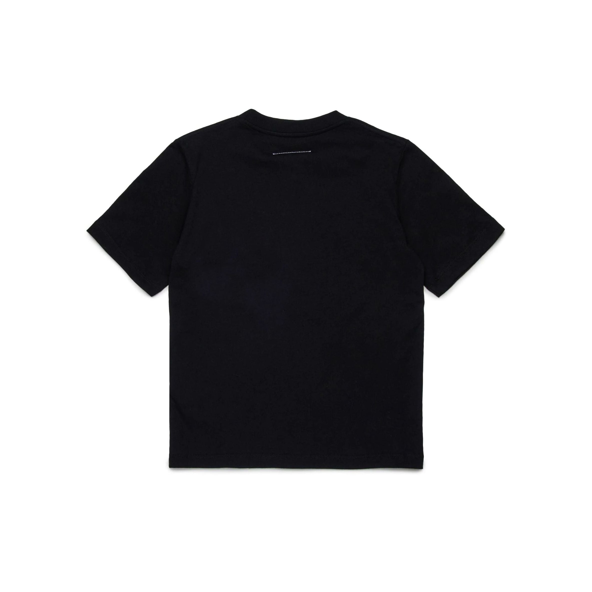 Boys & Girls Black Logo Cotton T-Shirt