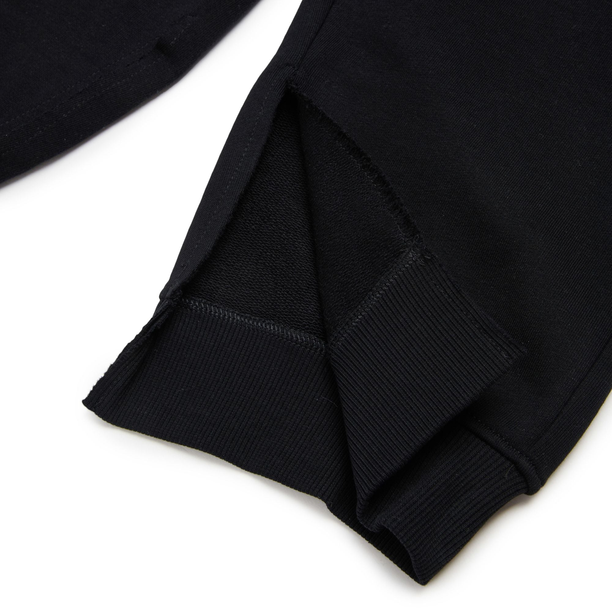 Boys & Girls Black Cotton Trousers